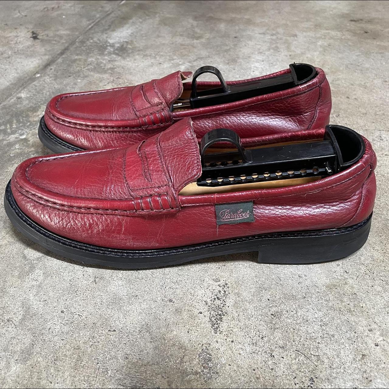 Paraboot ULTRA RARE vintage 1970s blood red burgundy... - Depop