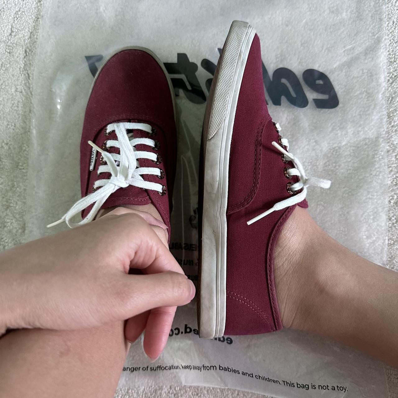 Red vans womens size 8 online