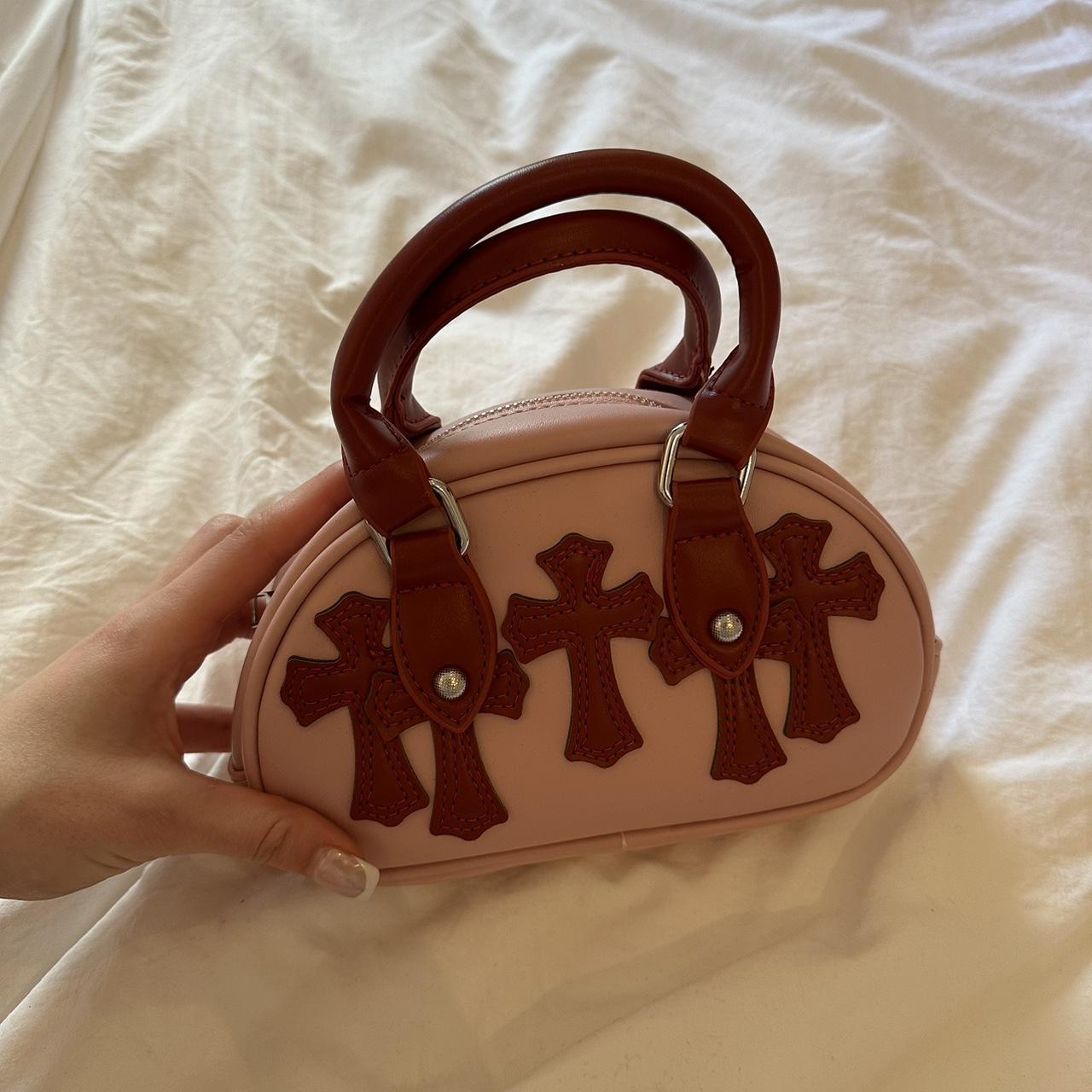 EGO Shoes Cross Pink and Red Purse Depop