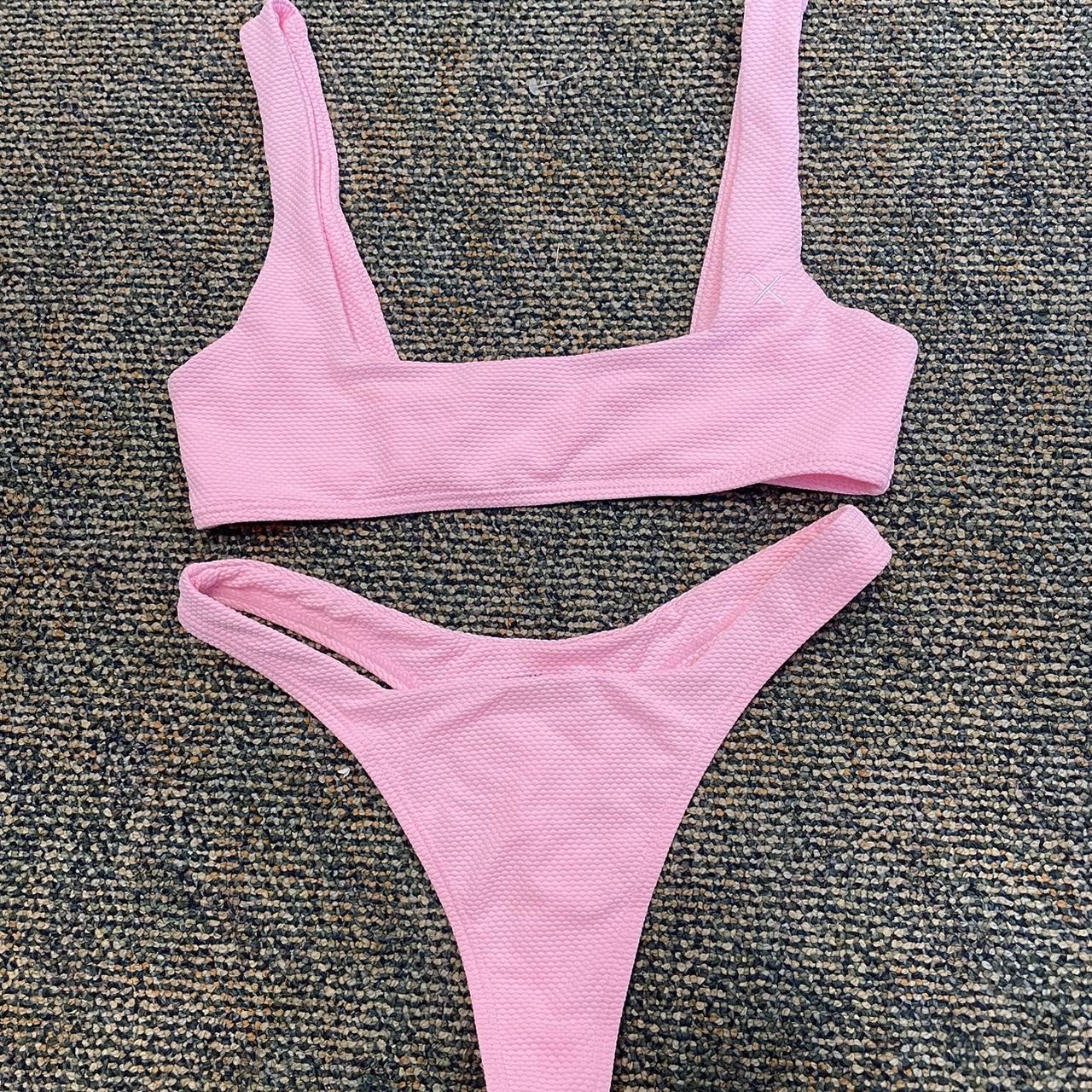 Womens Pink Swimsuit One Piece Depop 1855