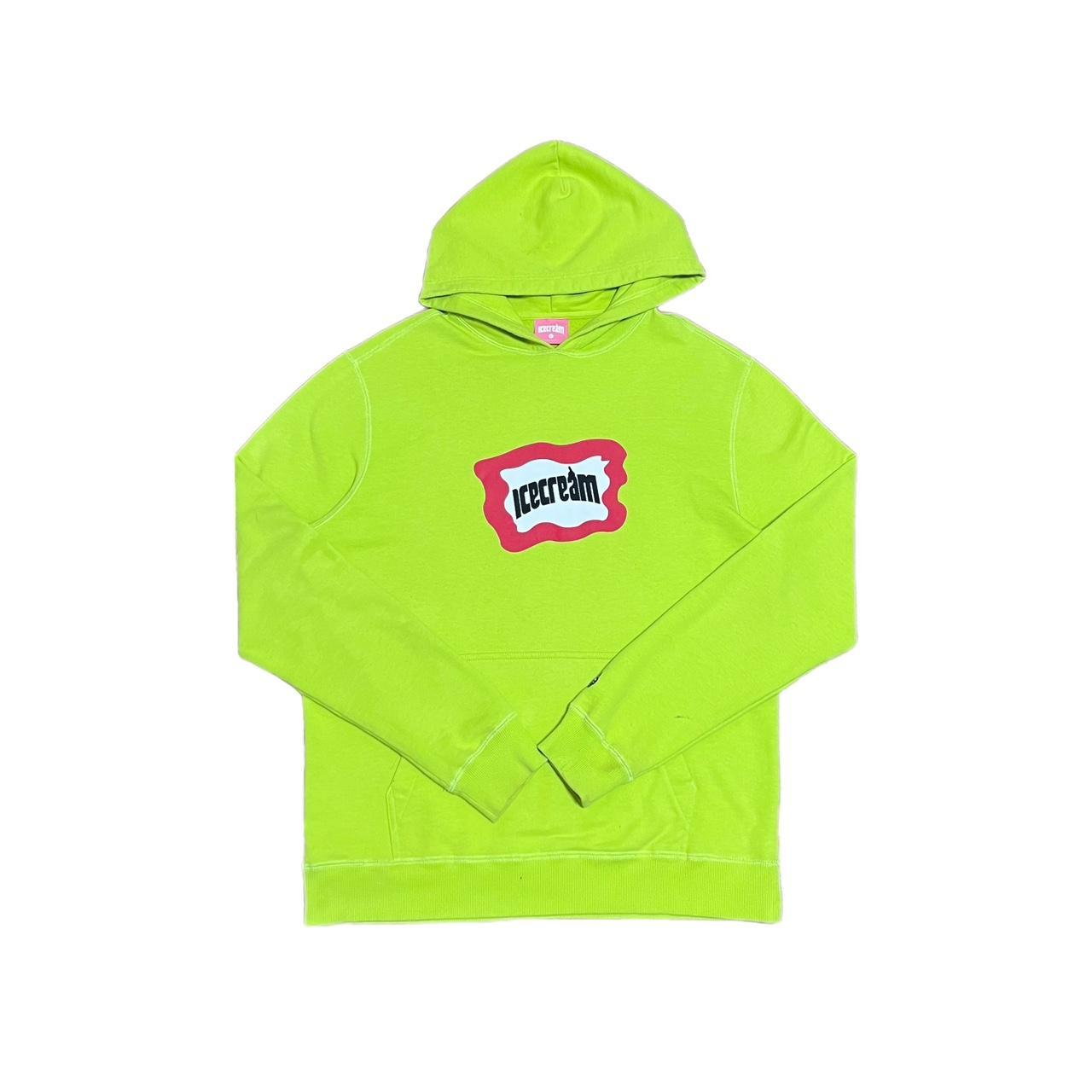 Billionaire Boys Club Ice Cream Hoodie Neon green... Depop