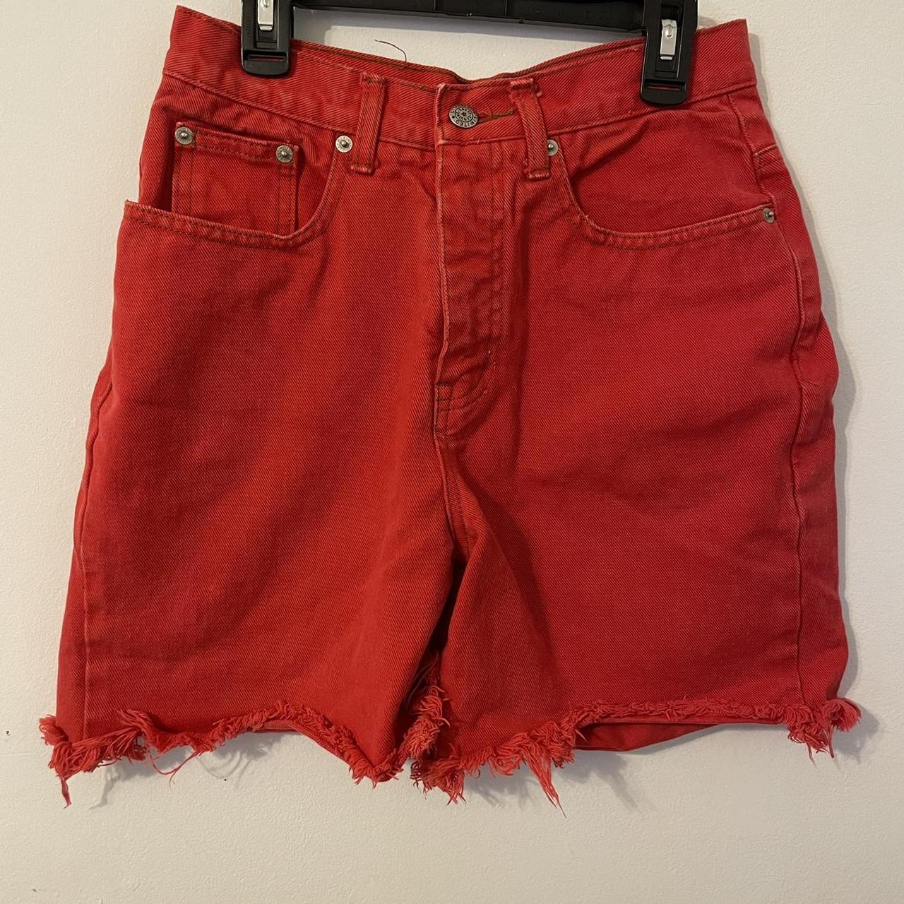 Red vintage shorts Fits a 0/25 best - Depop