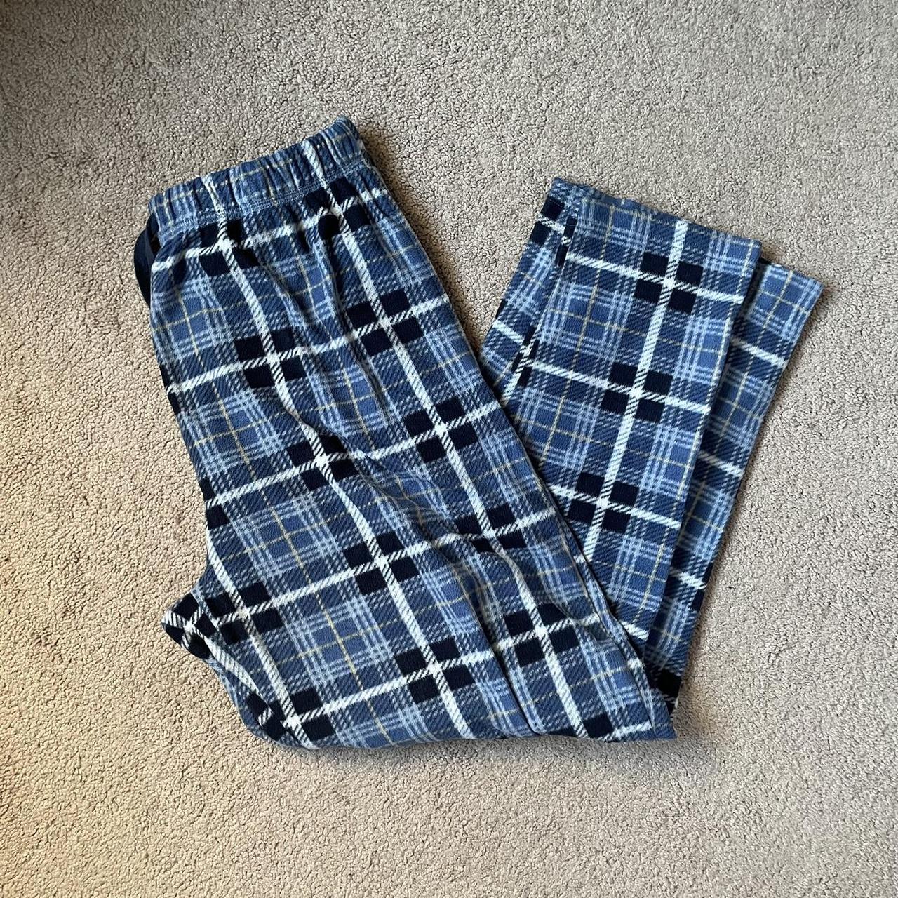 men’s blue pajama pants lightly worn #mens #blue... - Depop