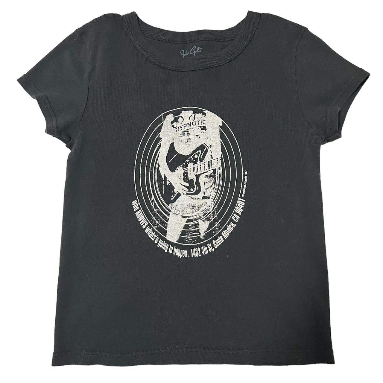 brandy melville hypnotic graphic tee ⋆ ˚｡⋆𝄞 black... Depop