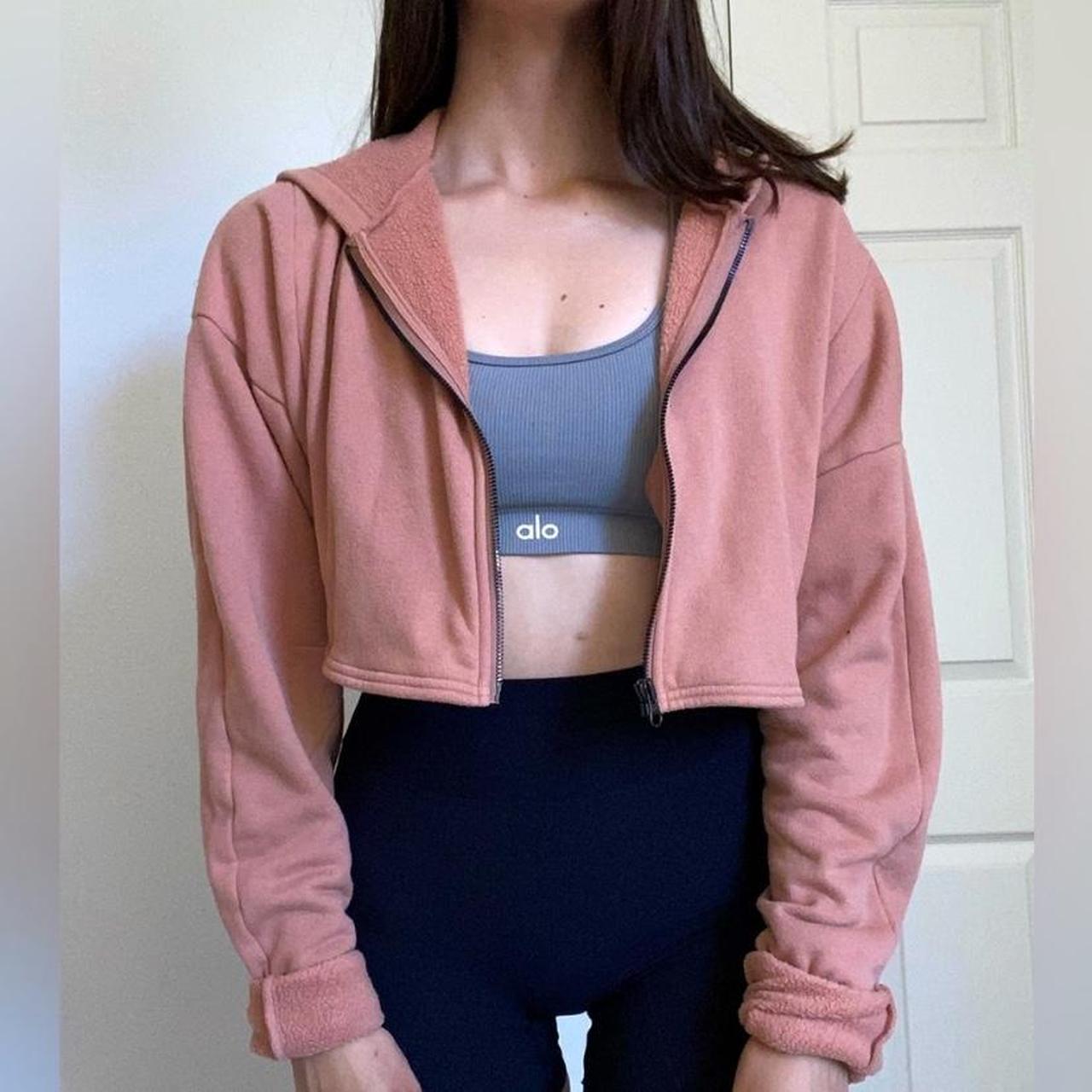 Alo Yoga brand Extreme Crop Jacket Color is a lovely Depop