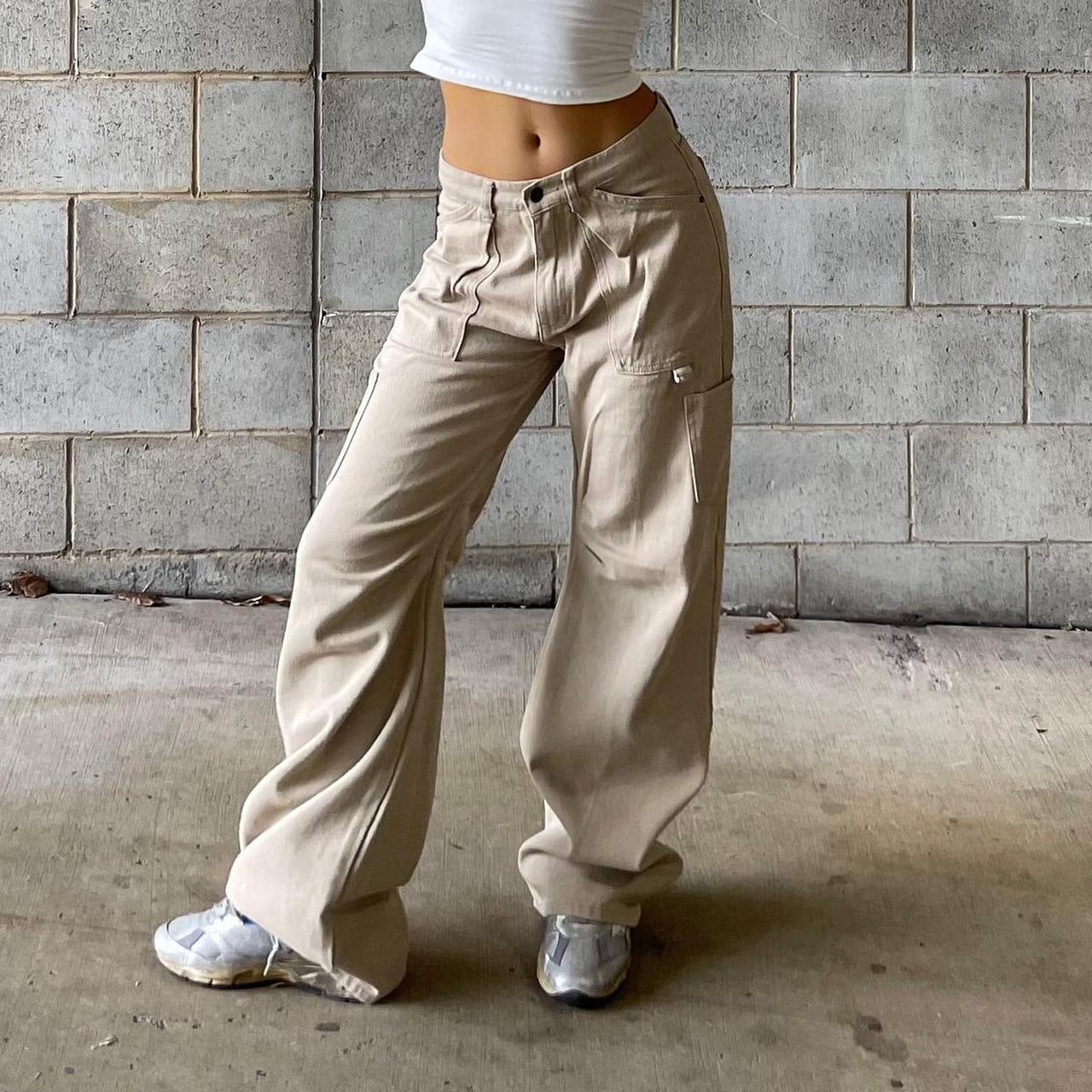 Lioness - miami vice pants in beige sickest pair... - Depop