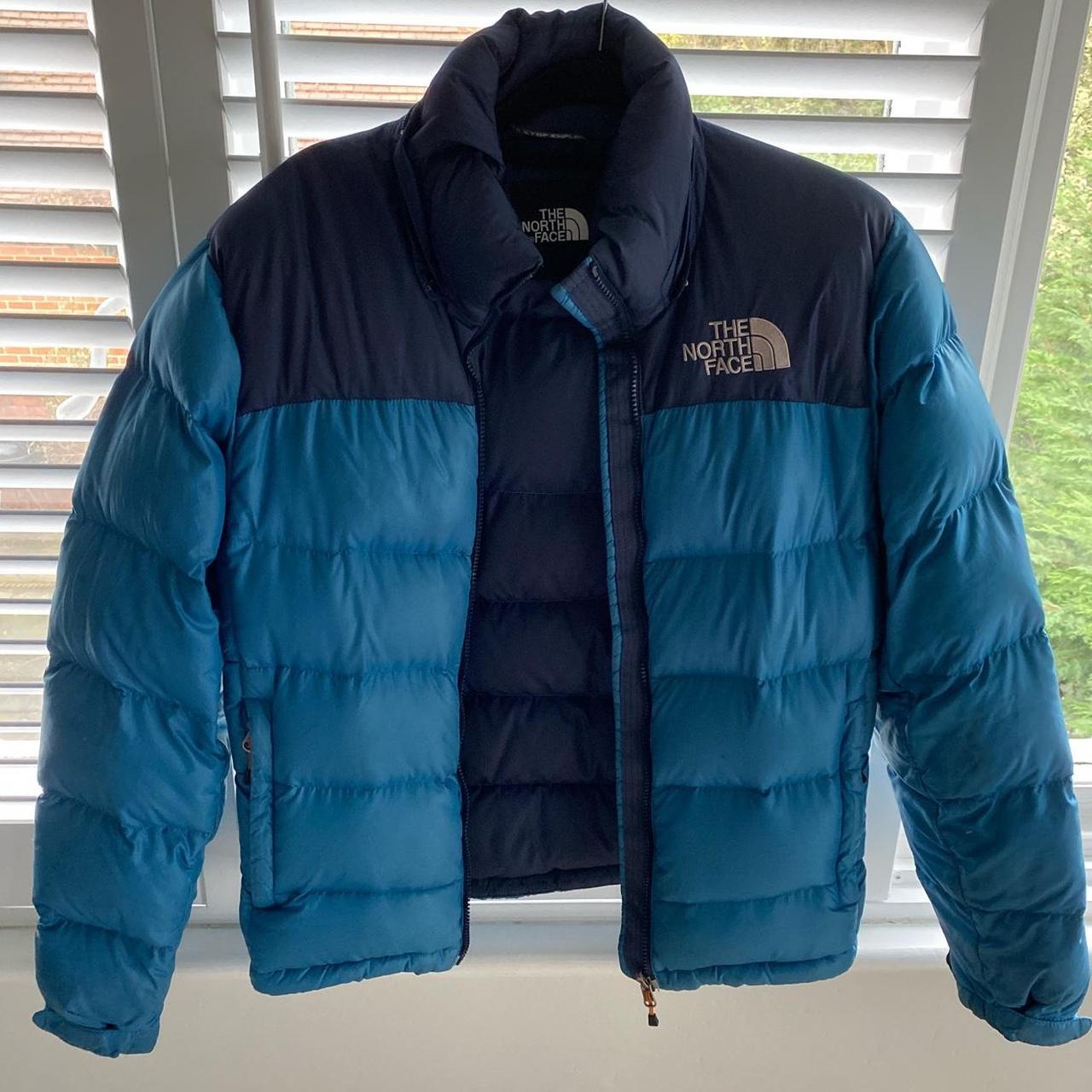 the north face nuptse puffer 700 worn and in worn... - Depop
