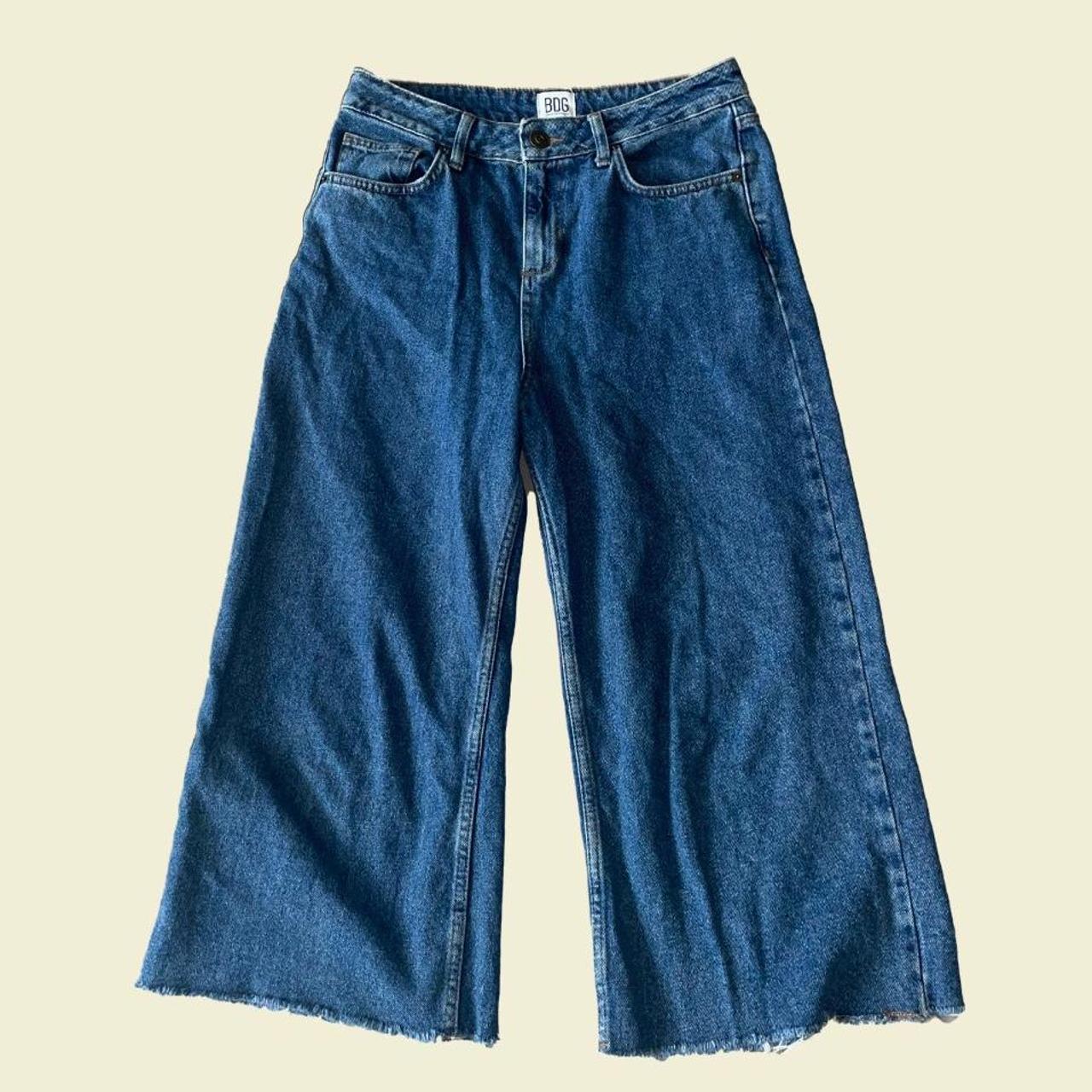 PERVERZE BLUE LINEN LOOSE JEANS SIZE 28 - Depop