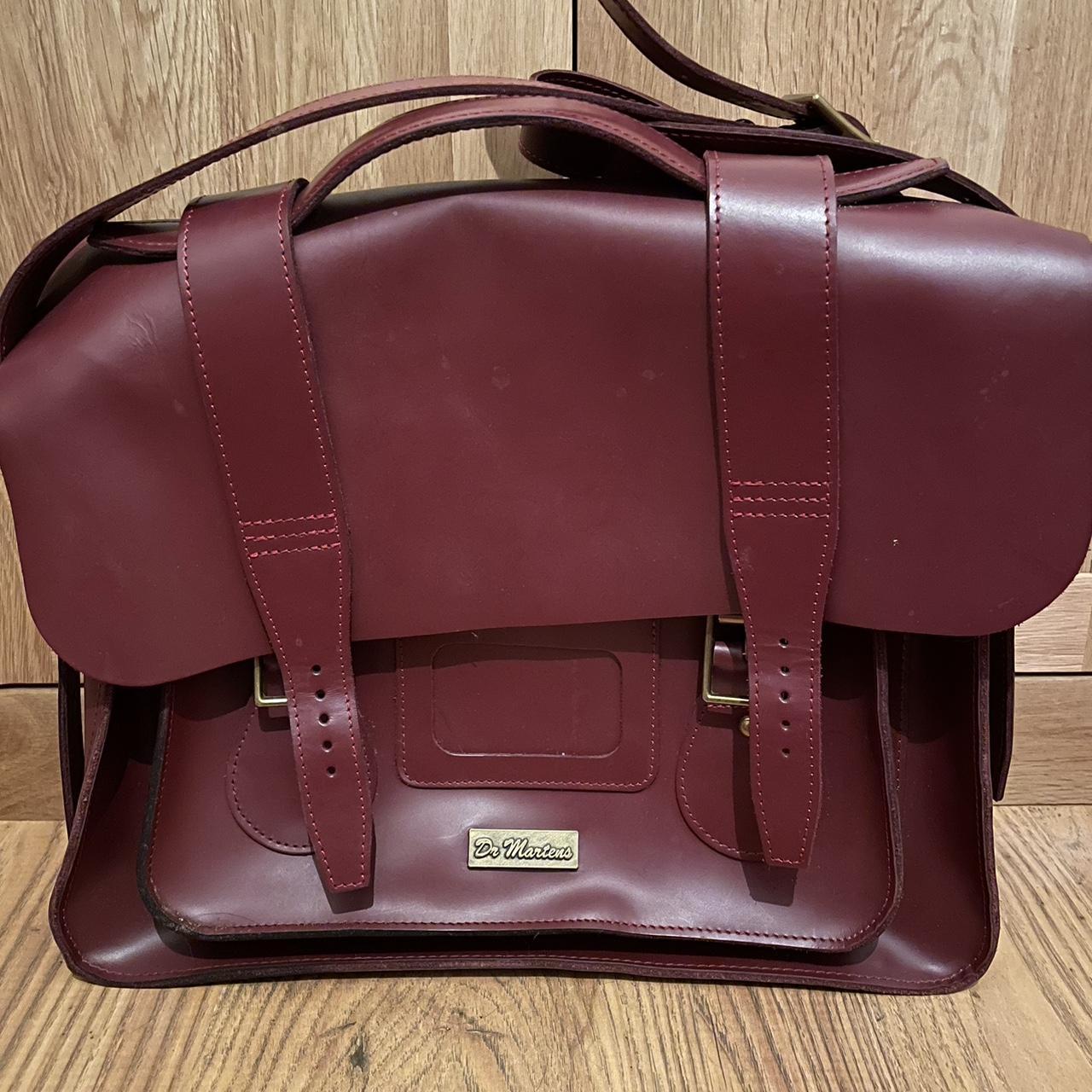 Dr Martens Satchel Cherry Red Dr Martens Burgundy Small Patch Depop