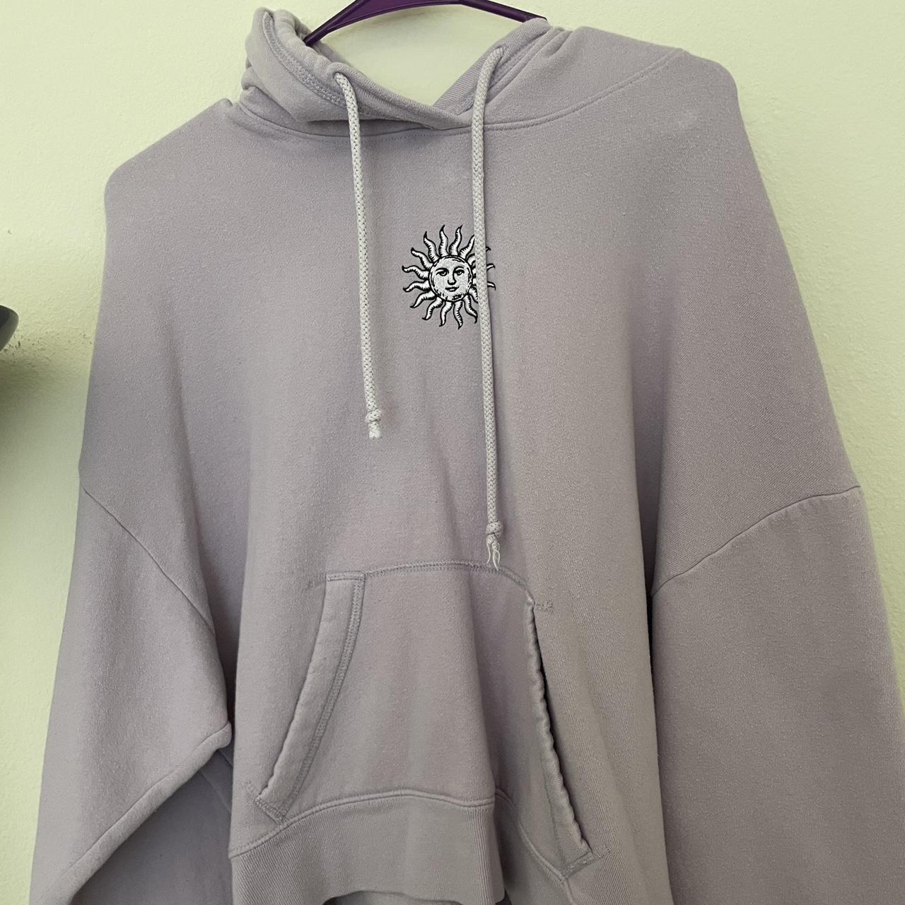 hollister purple sun hoodie size L fits like a medium