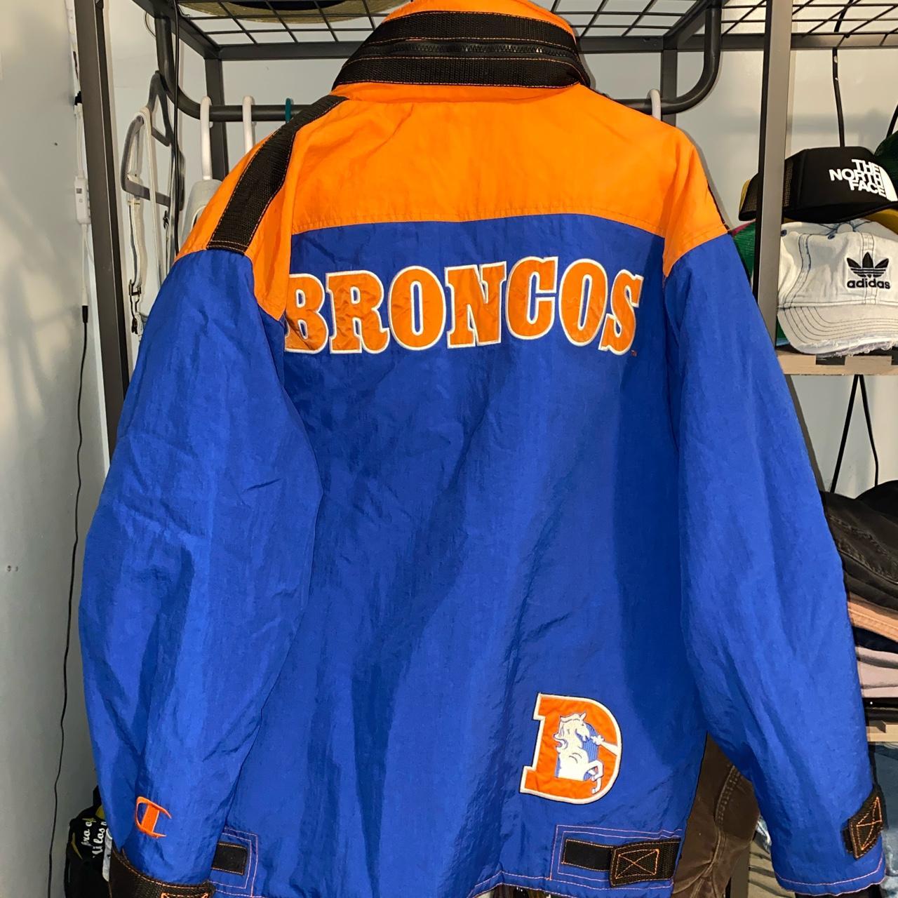 Vintage Denver Broncos Champion brand winter jacket - Depop