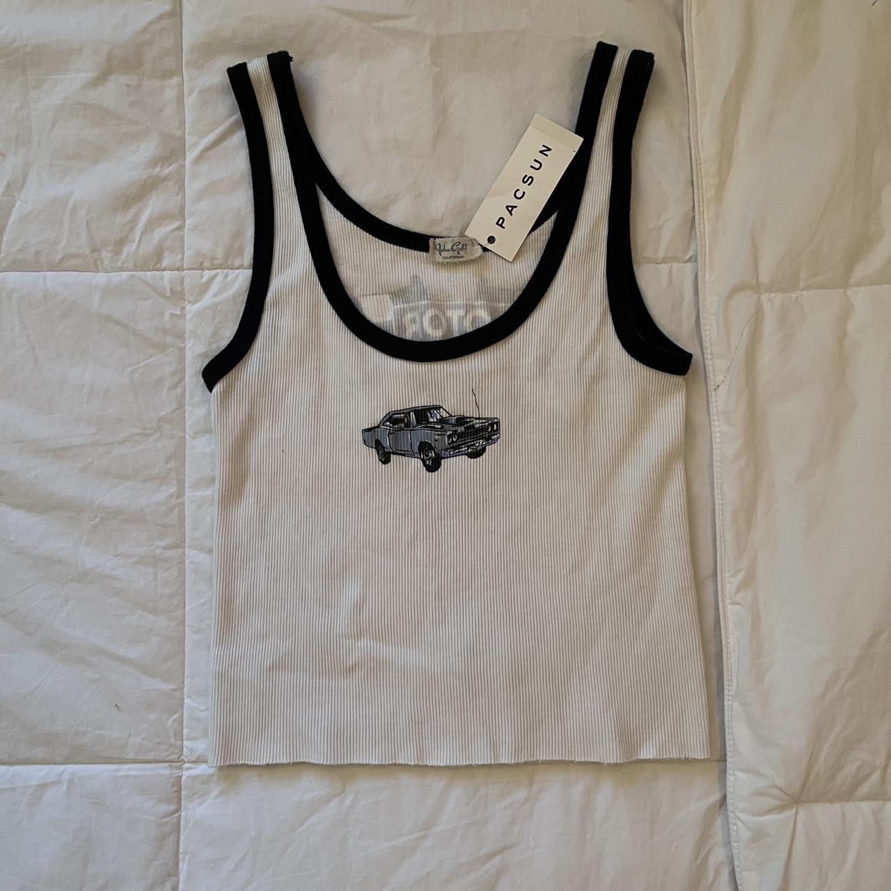 BRANDY MELVILLE!! super cute white tank top, never - Depop