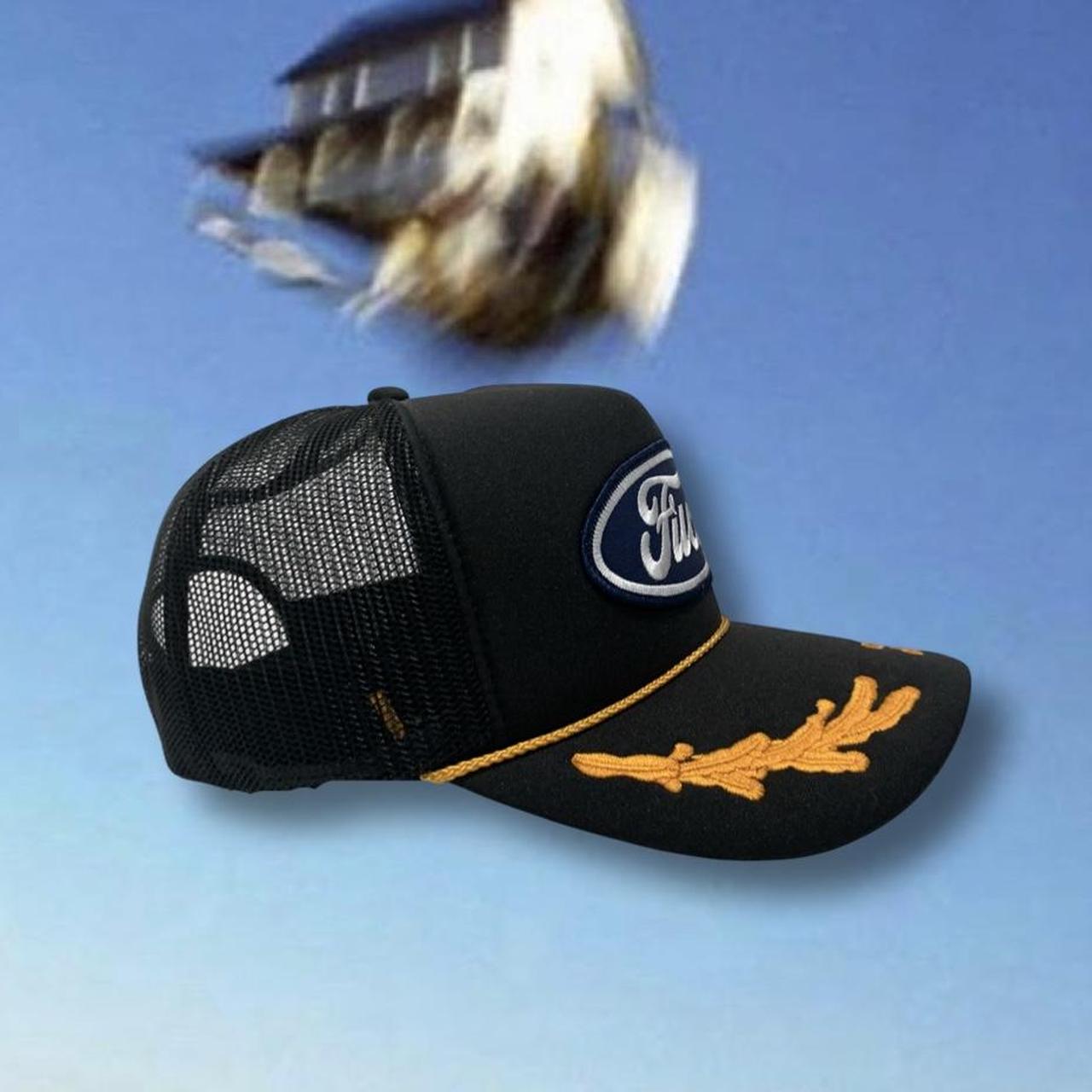 Fuct trucker hat with gold stitching No flaws or | Depop