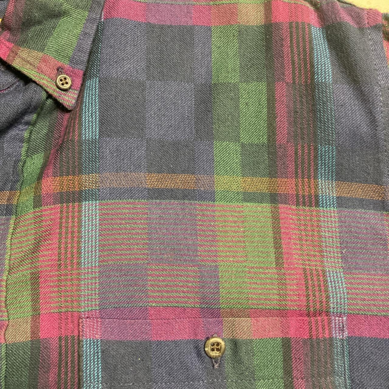 Pendleton Men's Purple and Green Shirt | Depop