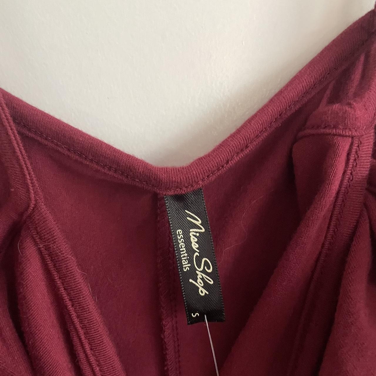 Miss Shop Women's Burgundy Dress 