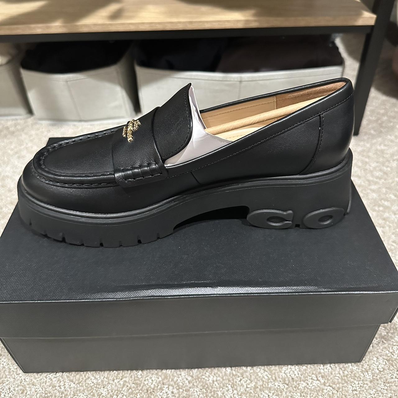 Black Coach loafers - brand new in the box - Depop