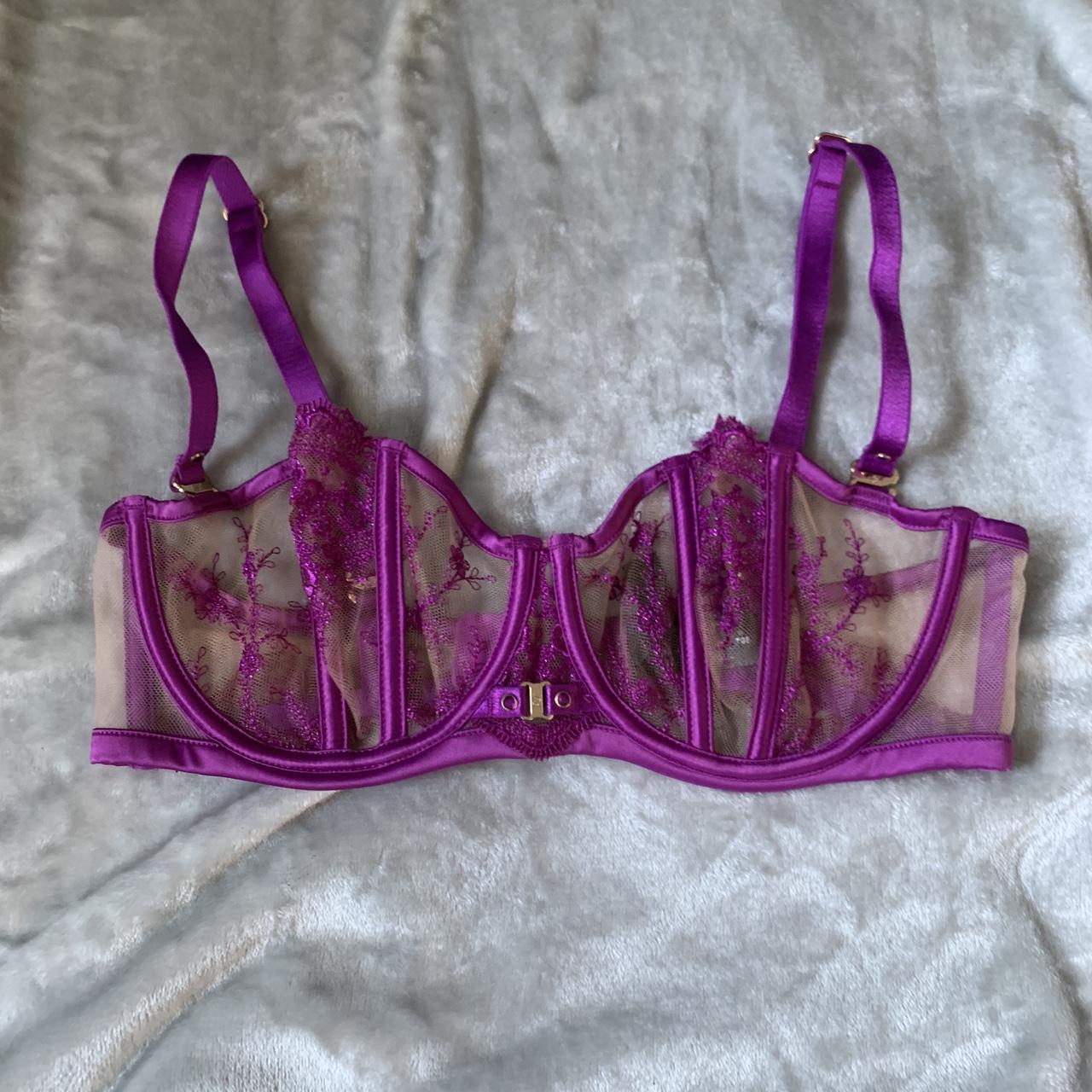 Honey Birdette Gabrielle Orchid bra size 10DD - in... - Depop