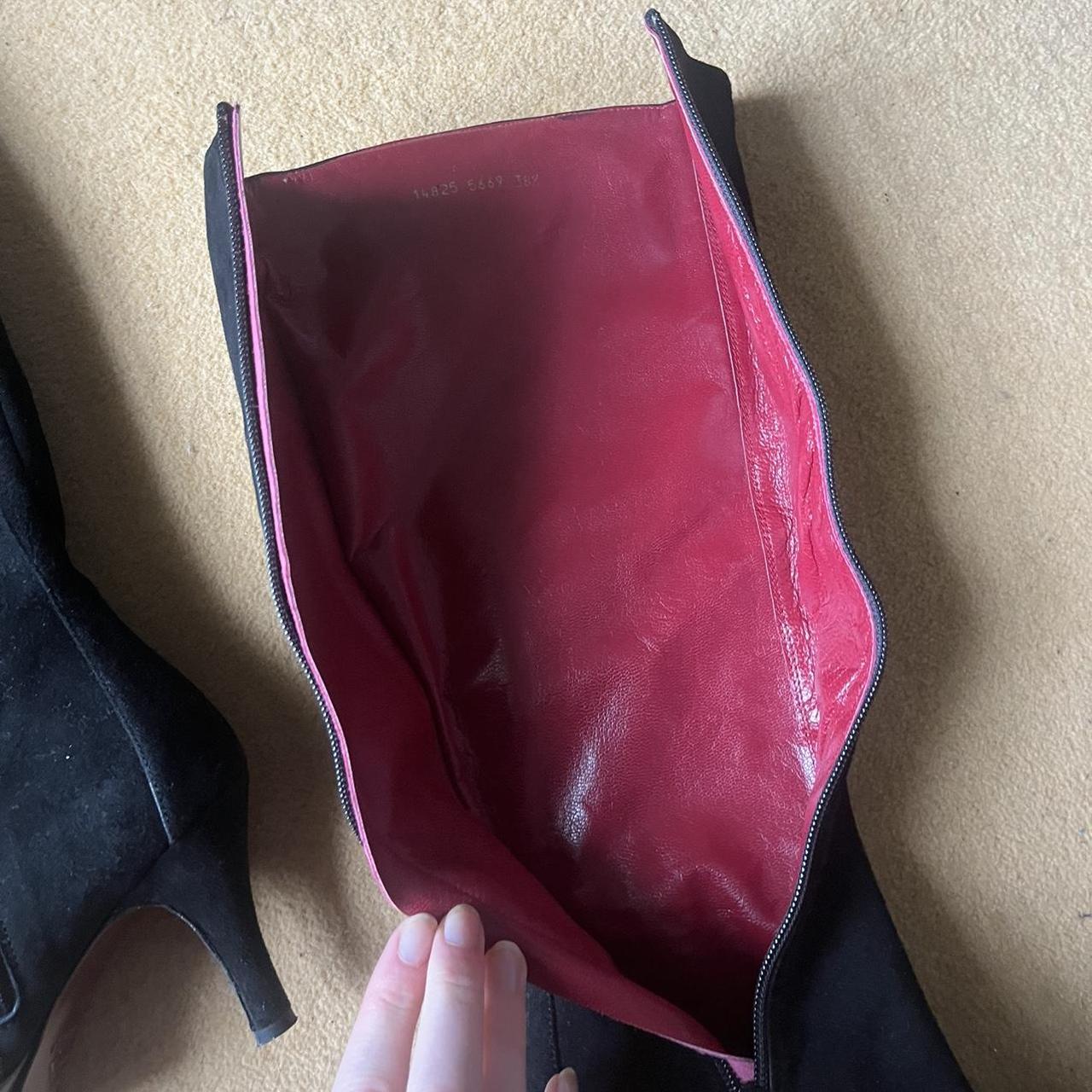 vintage black knee high boots