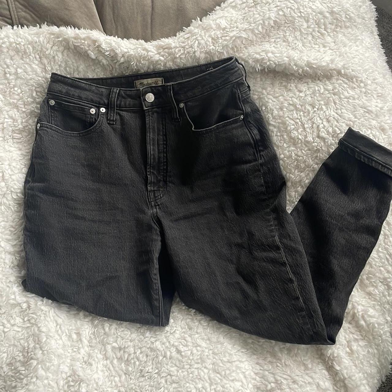 Madewell off black jeans in the style “curvy perfect... Depop