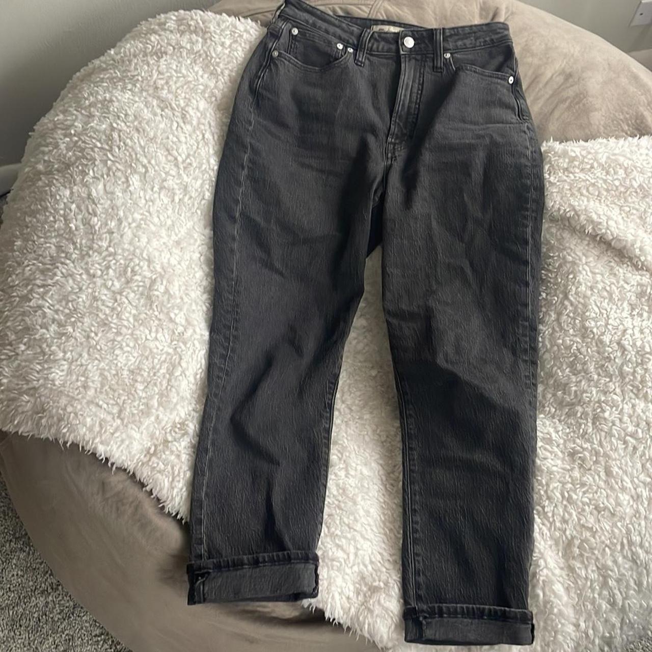 Madewell off black jeans in the style “curvy perfect... Depop