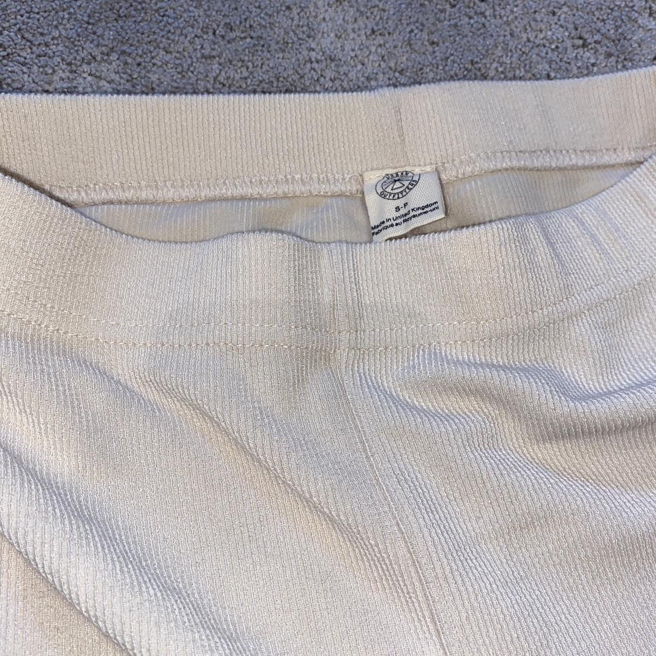 UO cream flared legging/trousers ⭐️ribbed material... - Depop