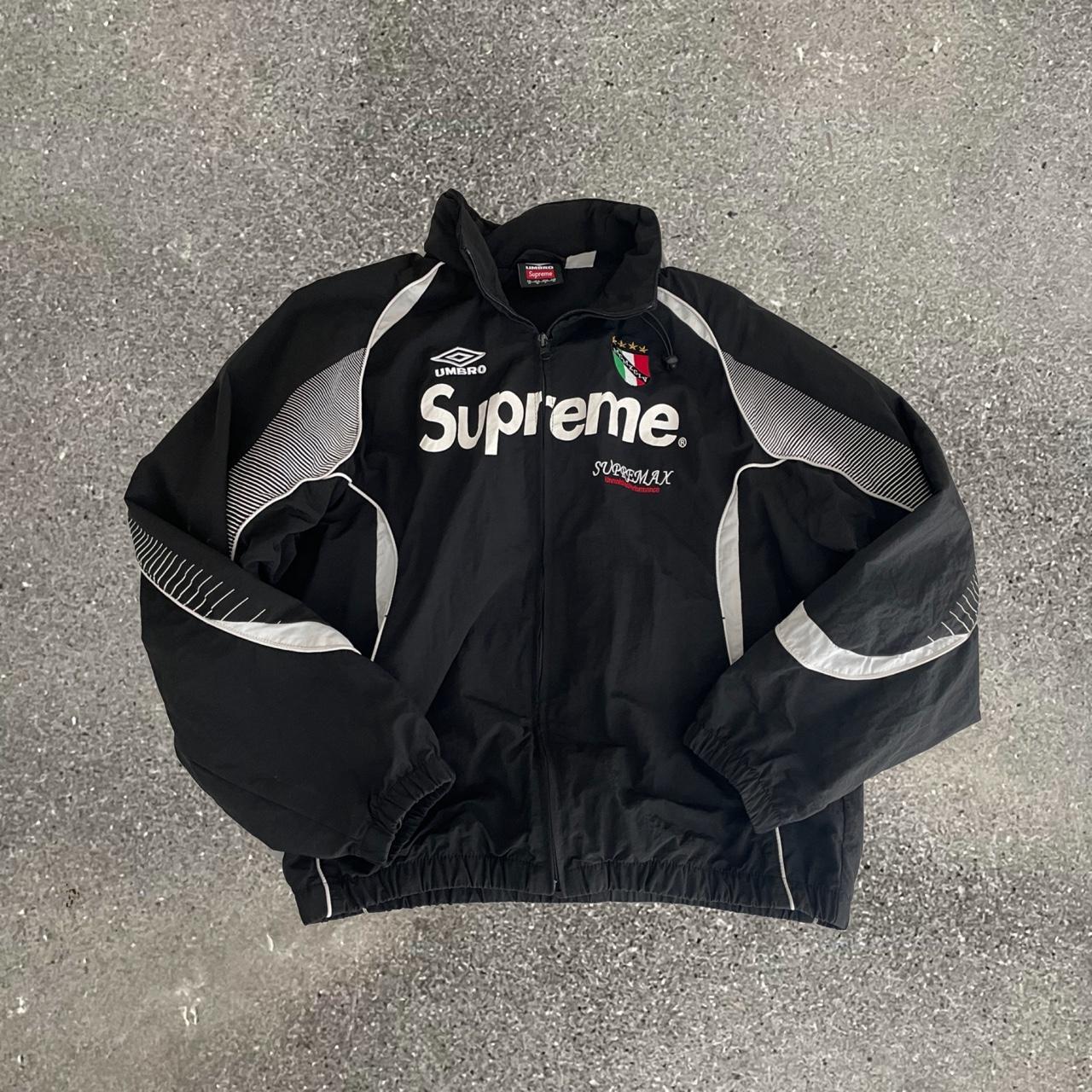 Supreme Crown Track Jacket (Black) Very nice subtle | Depop
