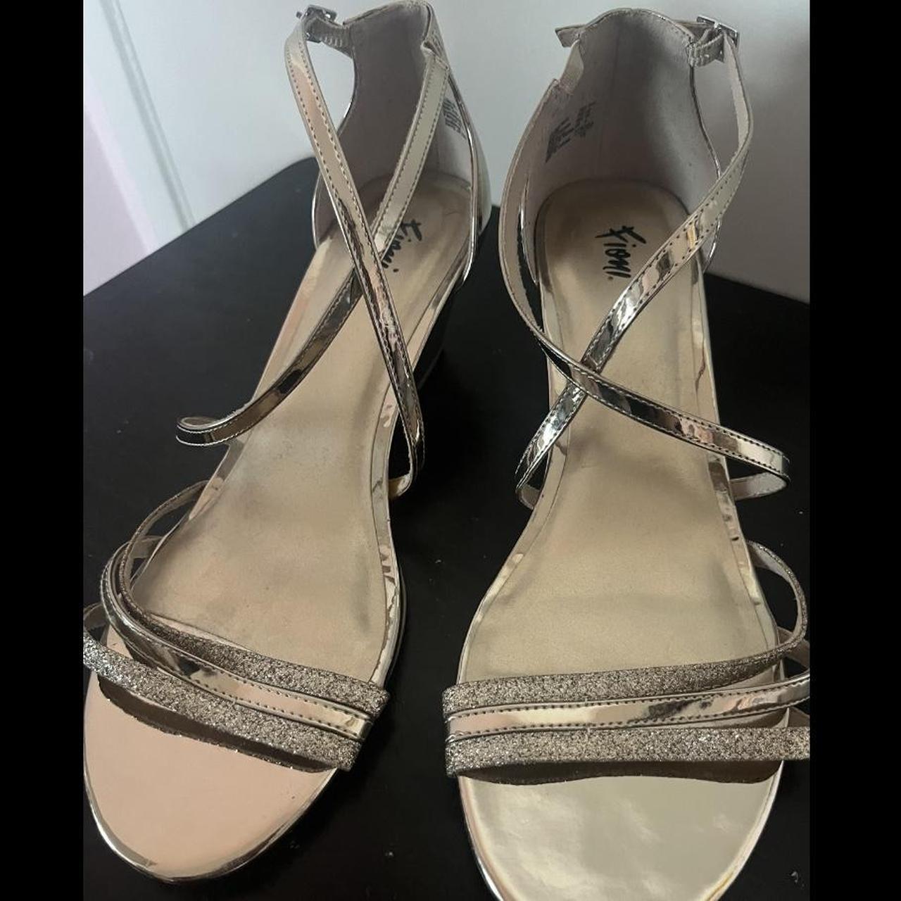 Silver heels outlet size 11 wide