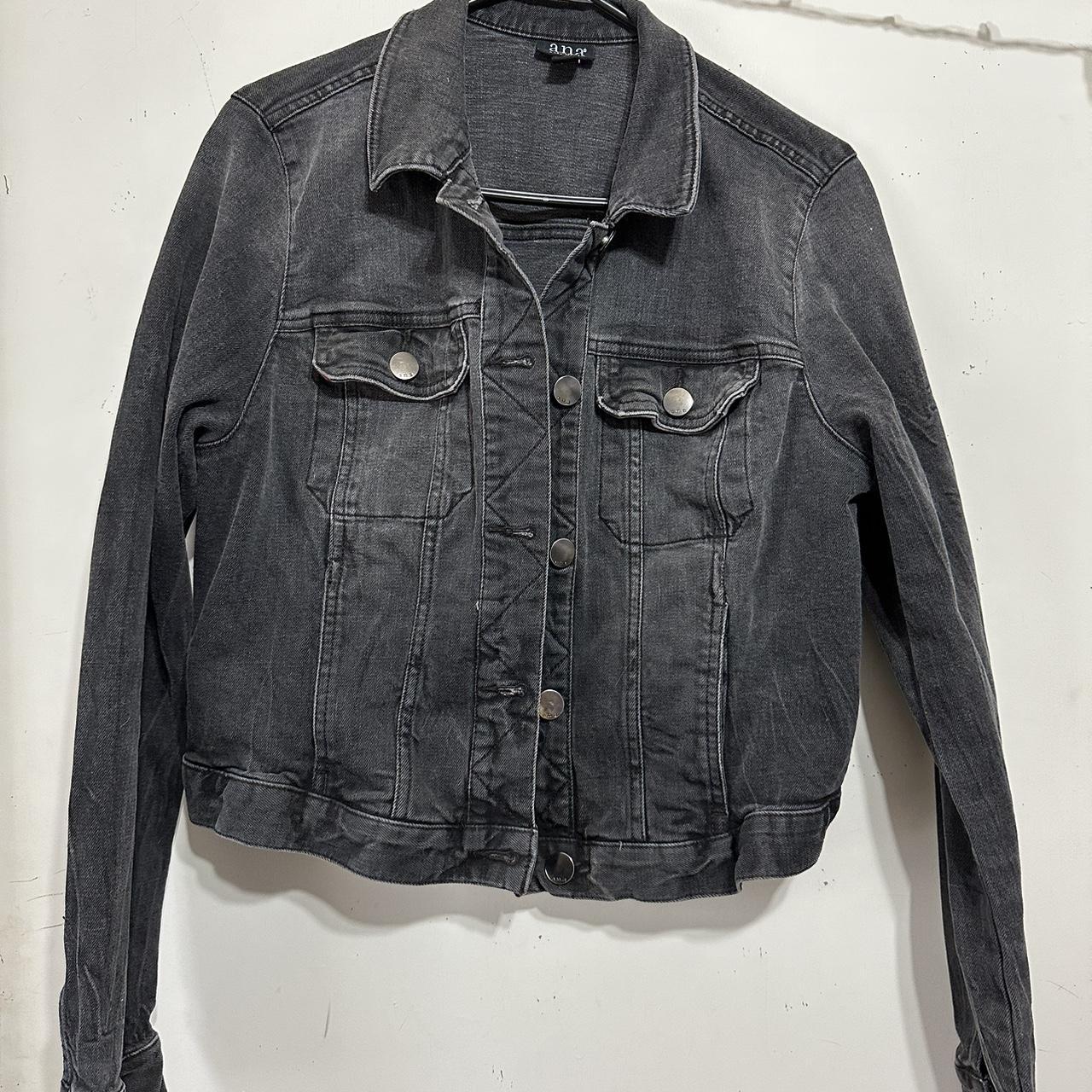 faded black jean denim jacket #jeanjacket - Depop