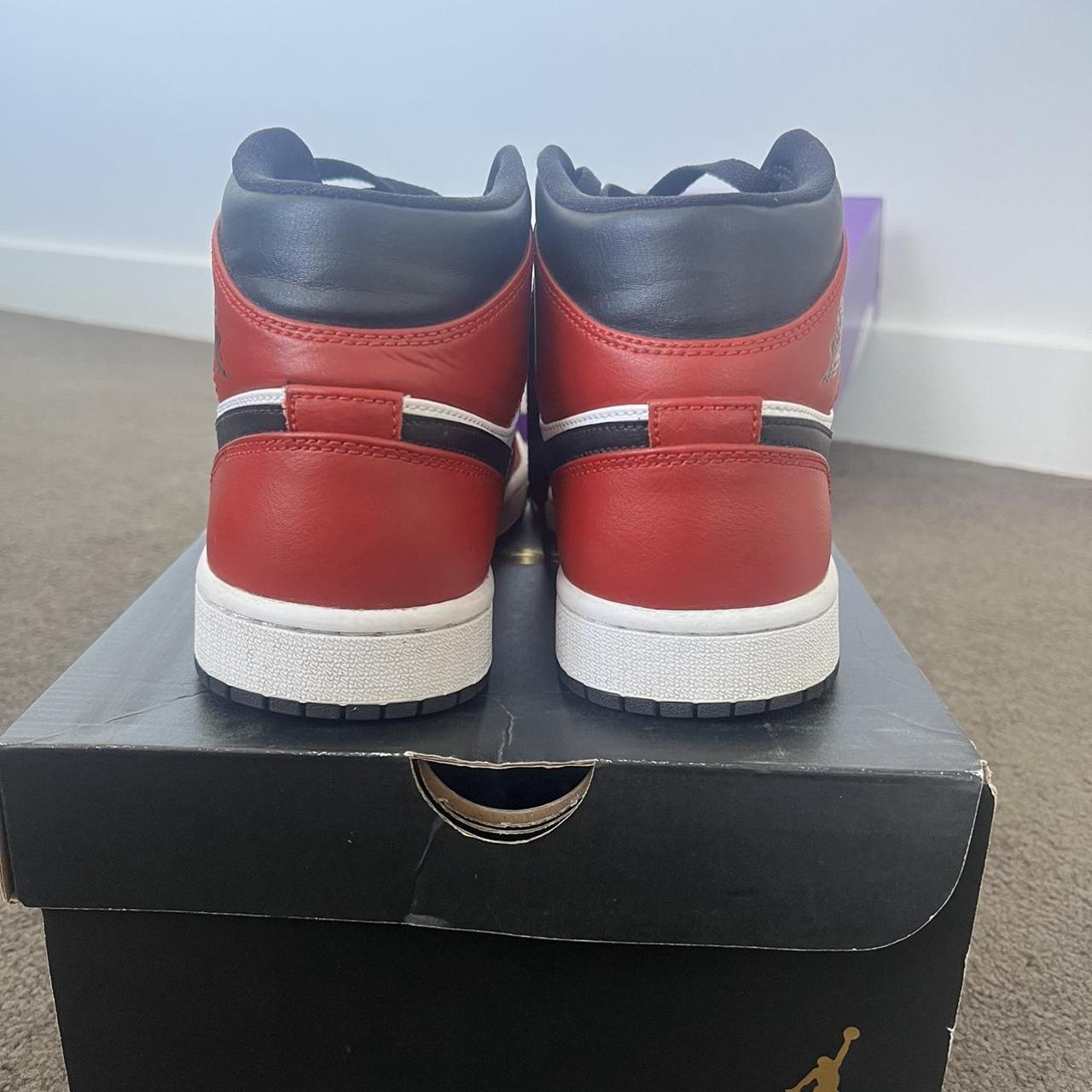 Air Jordan 1 Mid Chicago Toe The air Jordan 1 Mid... - Depop