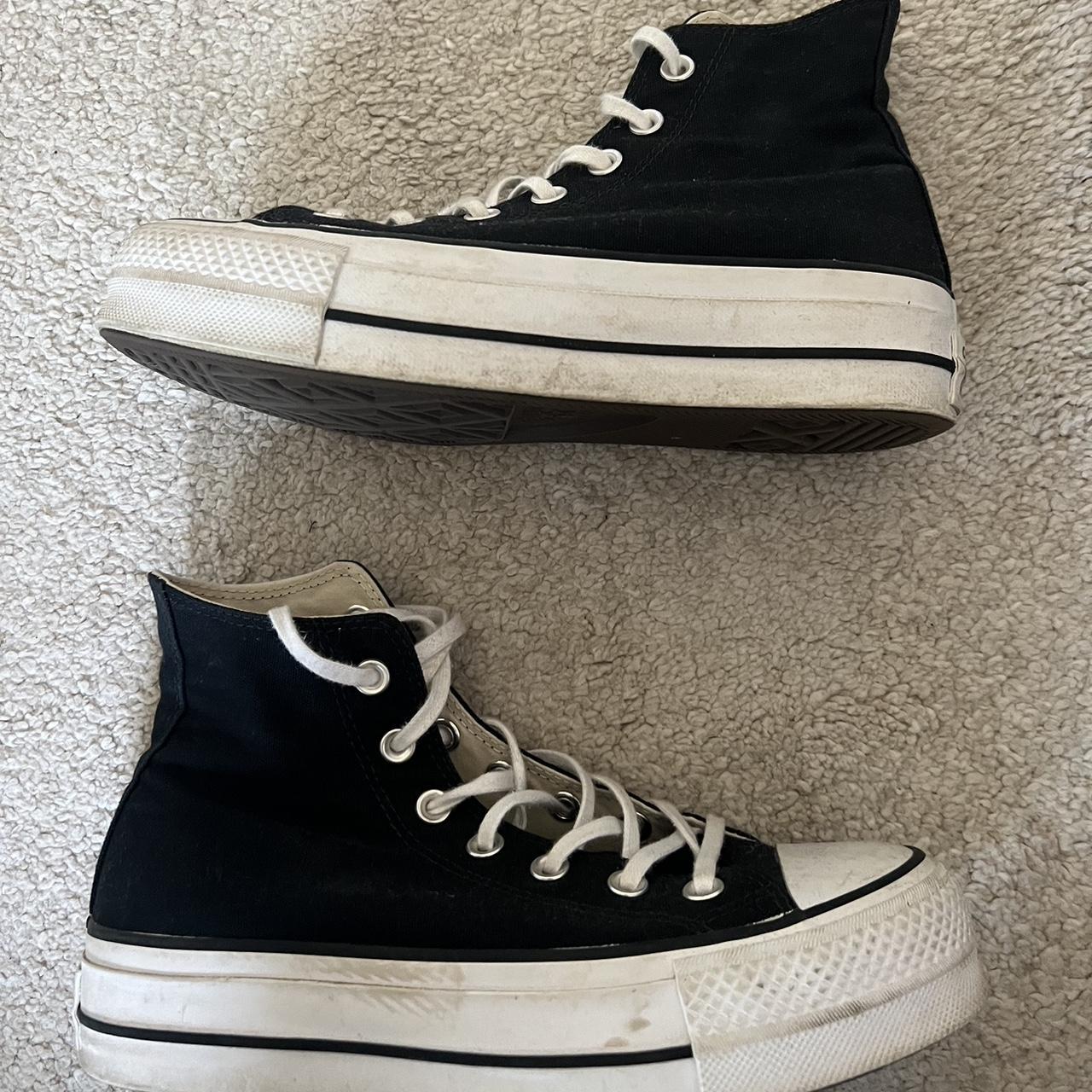 Brand: Converse Black And White Platform Converse In - Depop