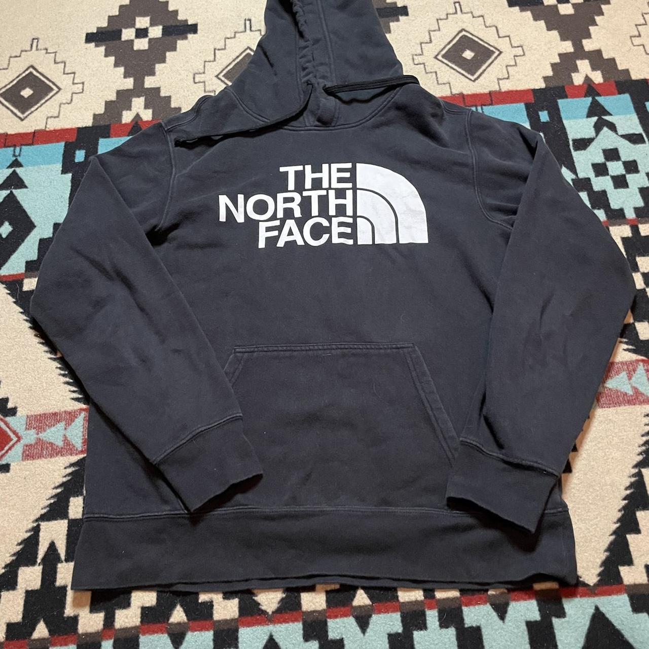 The North Face essential logo hoodie Size:... - Depop