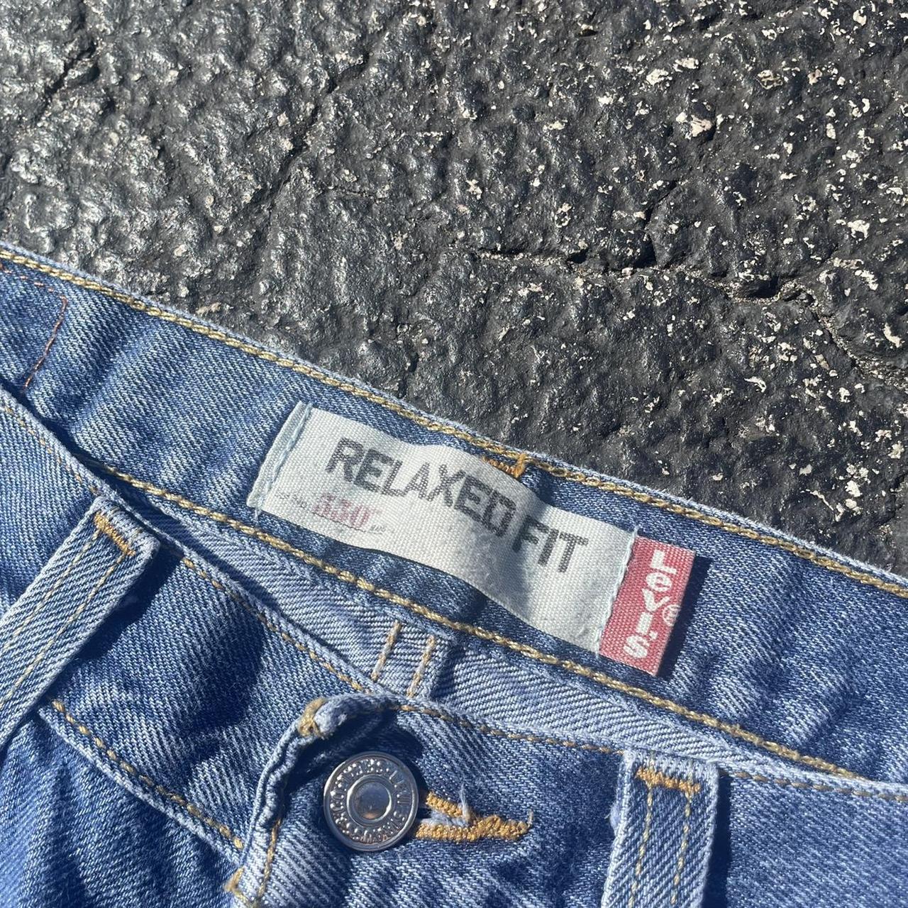 Vintage Essential Levi’s 550 Blue Relaxed Blue... - Depop