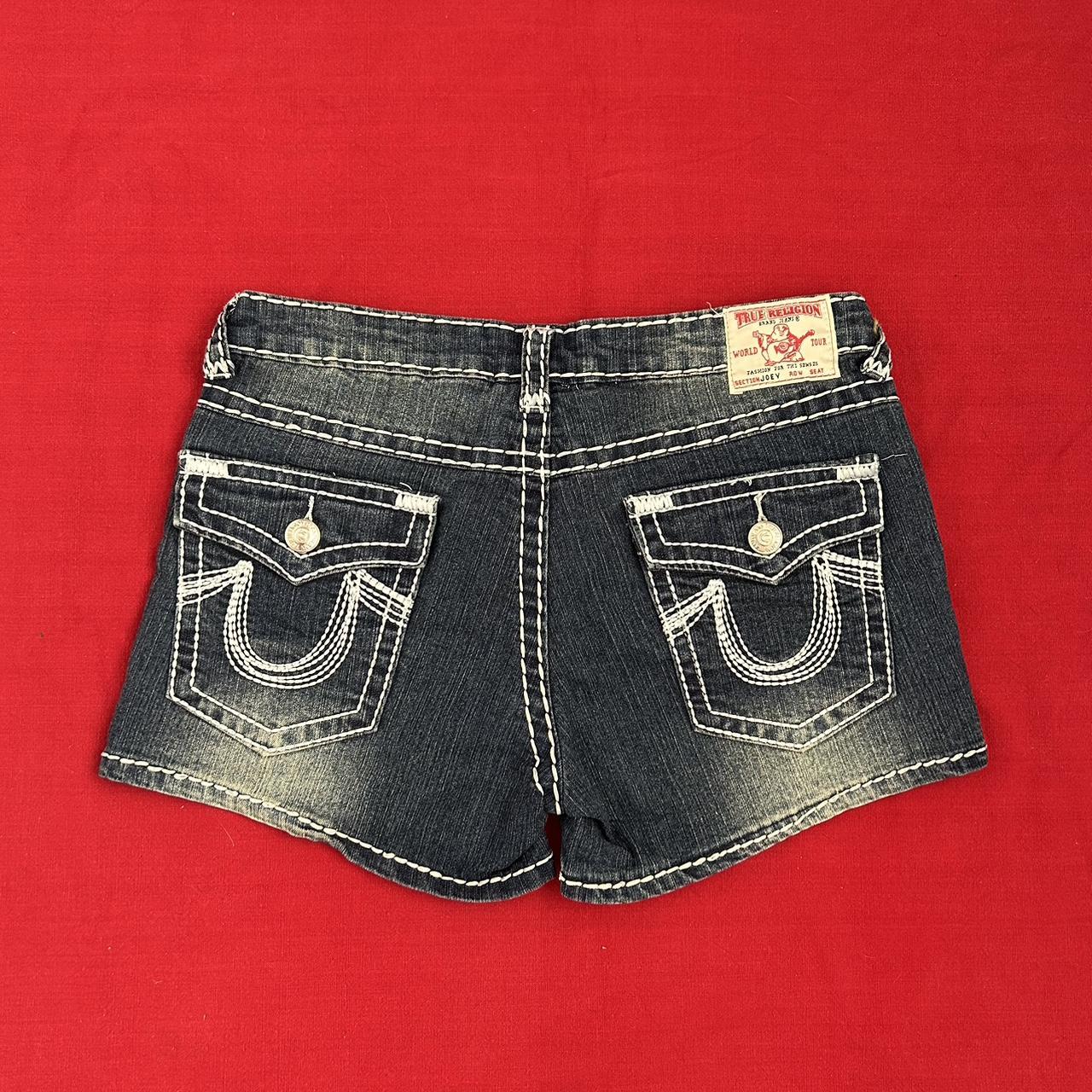 Shorts True Religion Maisie Para Mujer - Beige, Tiro Alto Y Estilo Vintage