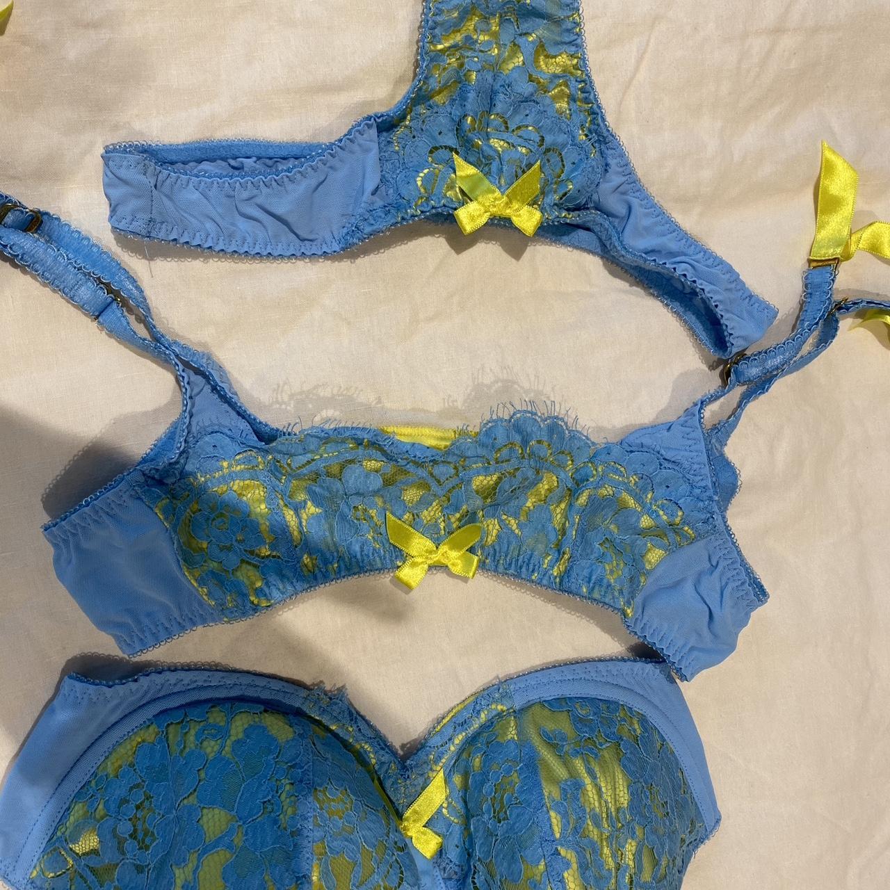 Agent Provocateur Selena Sky Blue Yellow Set Its Depop