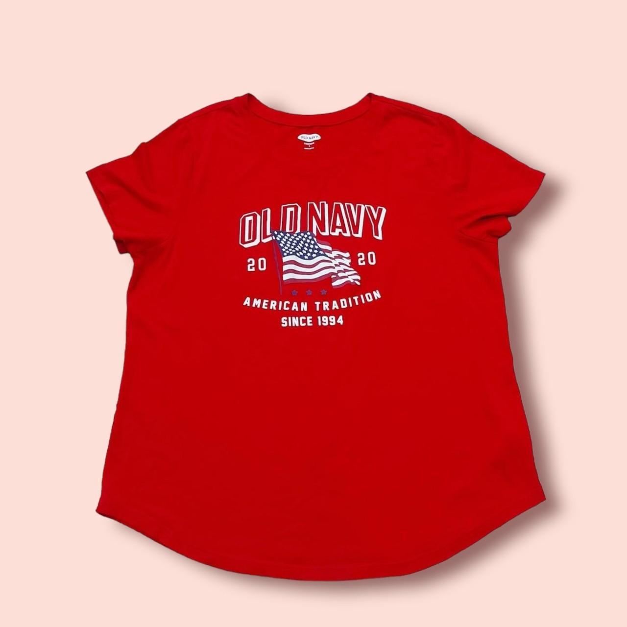 Old Navy Women's Red Tshirt Depop