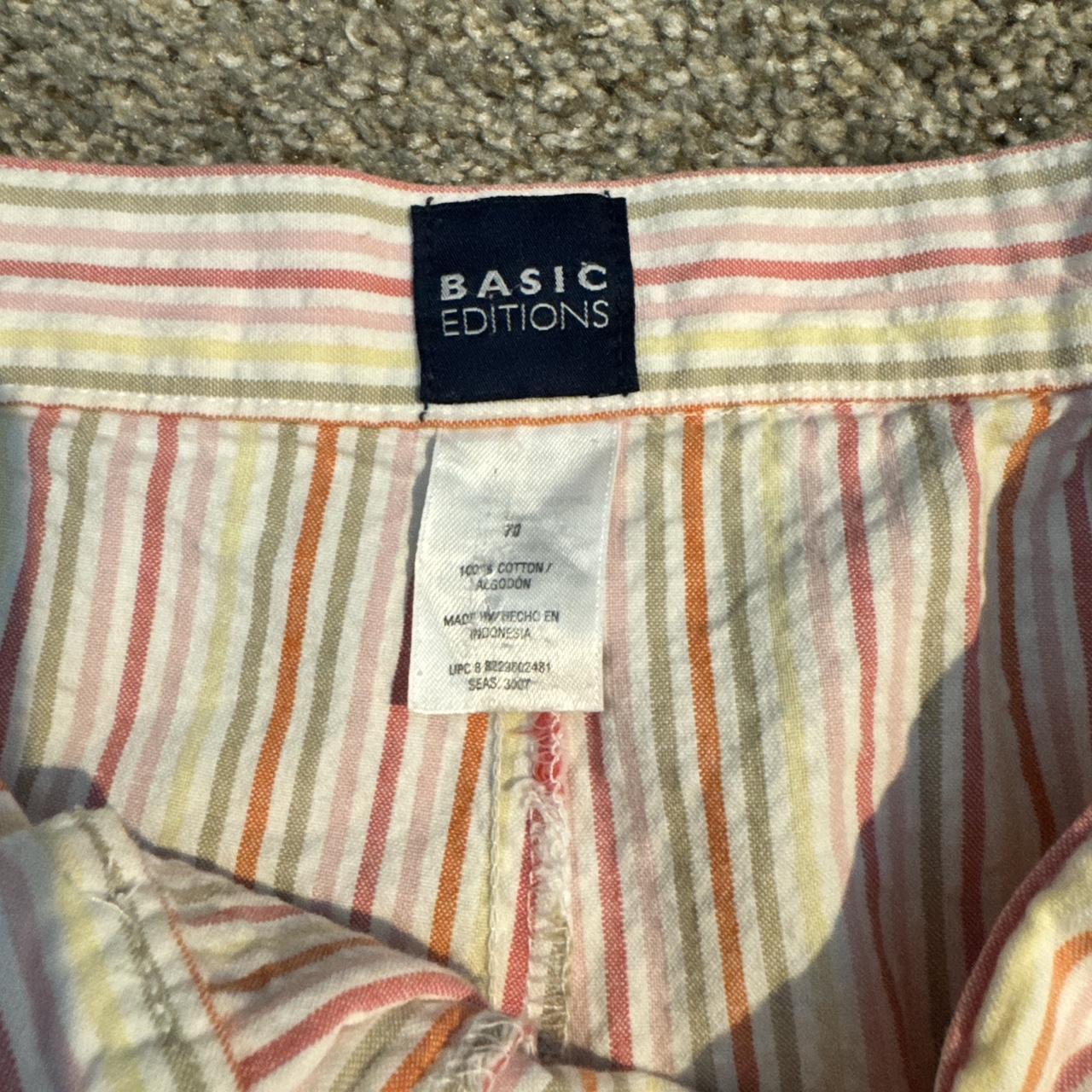 Basic Editions Women's Capri Pants - Multi/Pink -… - image 3