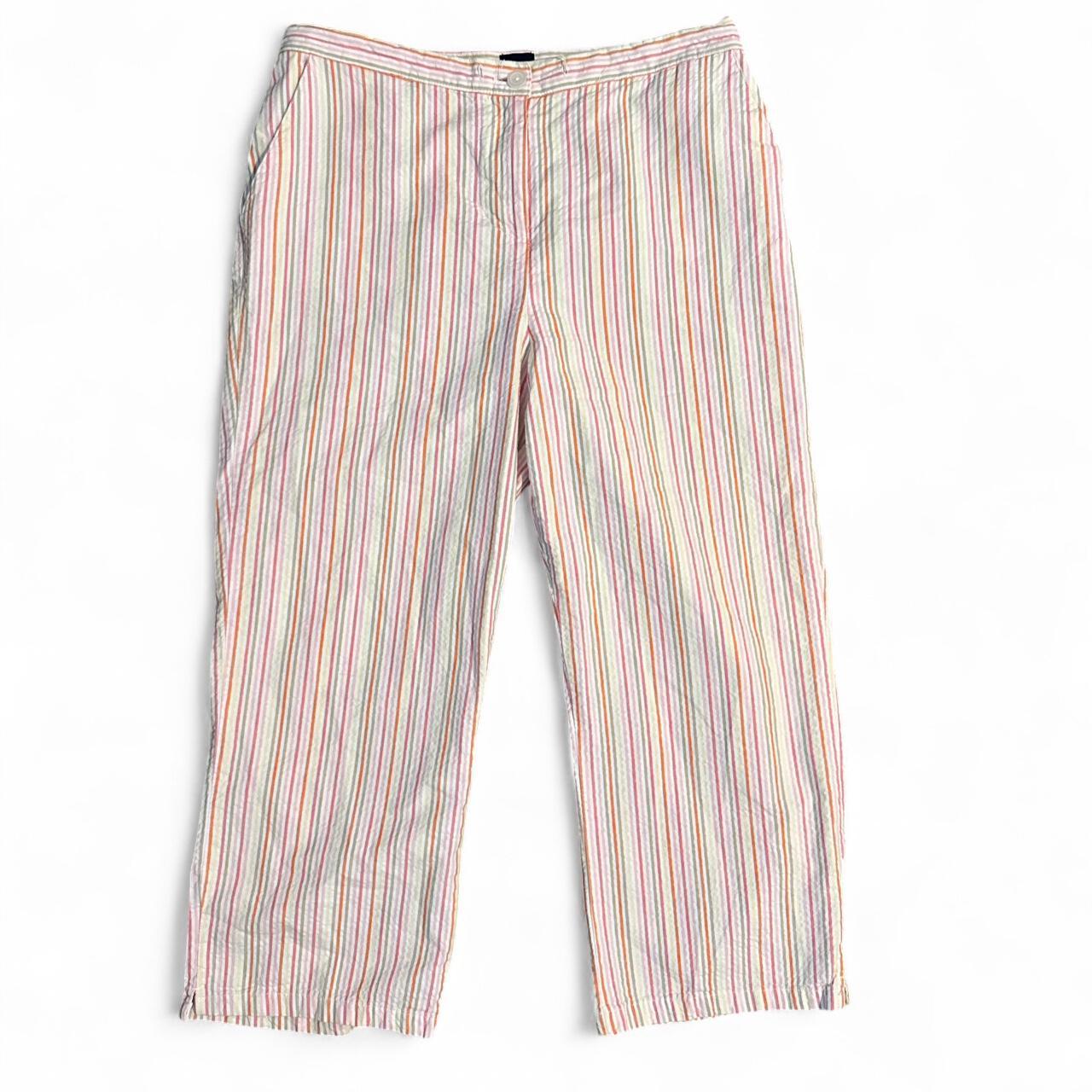Basic Editions Women's Capri Pants - Multi/Pink -… - image 1