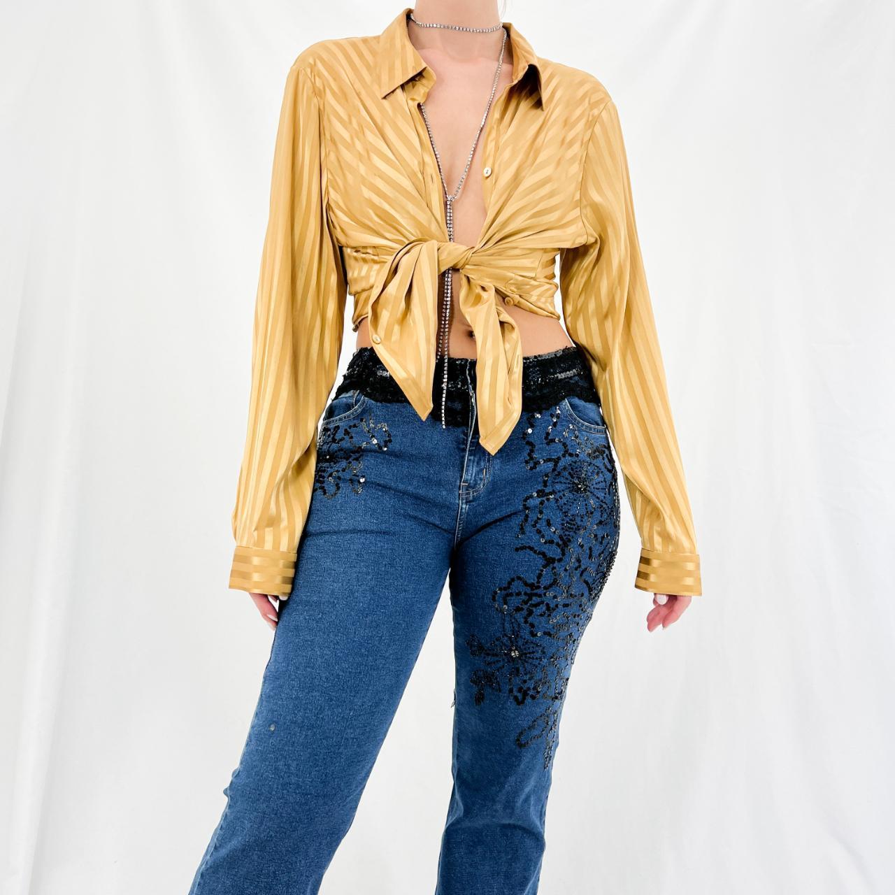 Women's Gold Shirt Depop