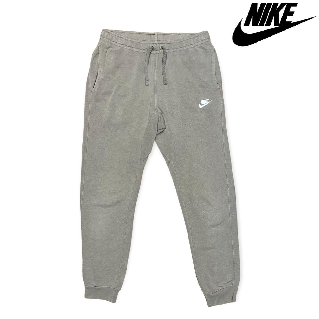 Nike club essentials joggers - Beige with white... - Depop