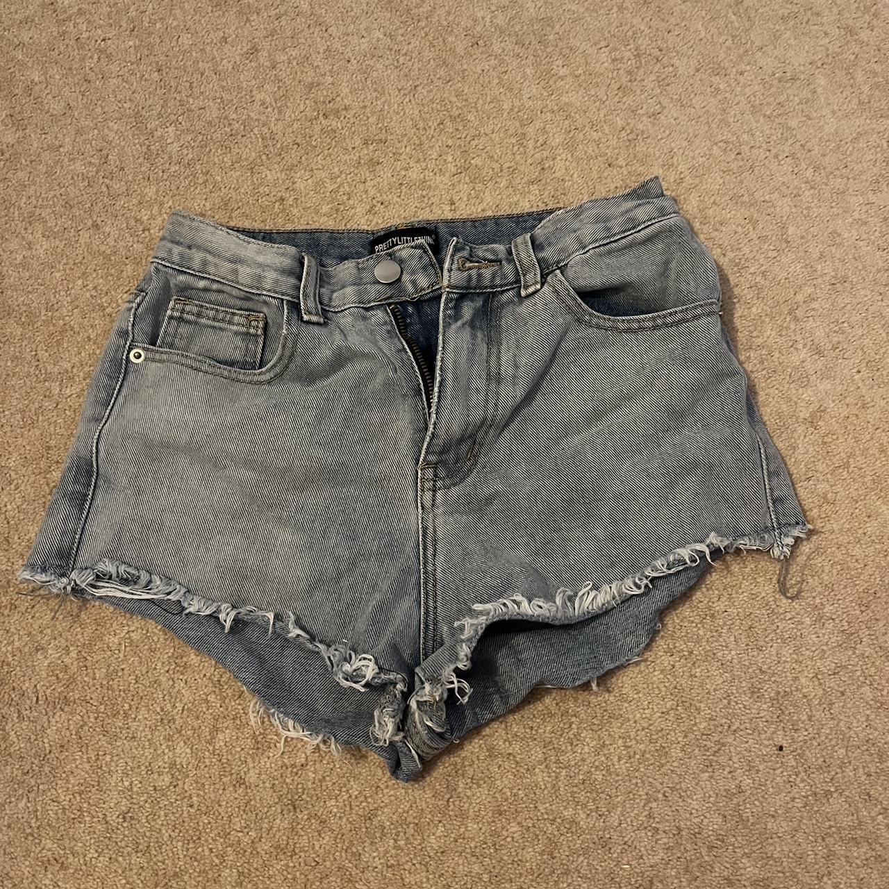 pretty little thing denim shorts good condition... - Depop