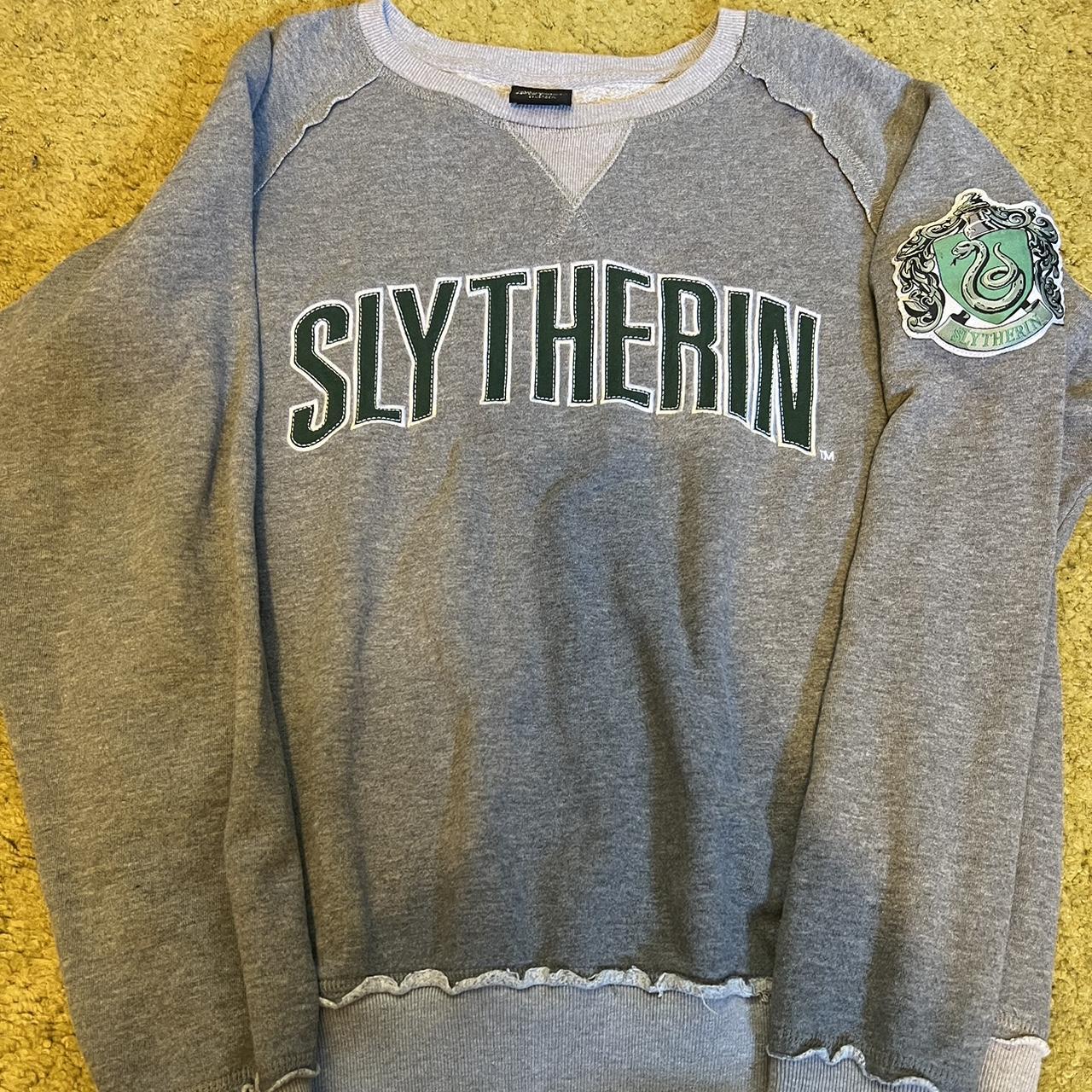 Harry Potter Slytherin Stitch And Patch Pullover Depop