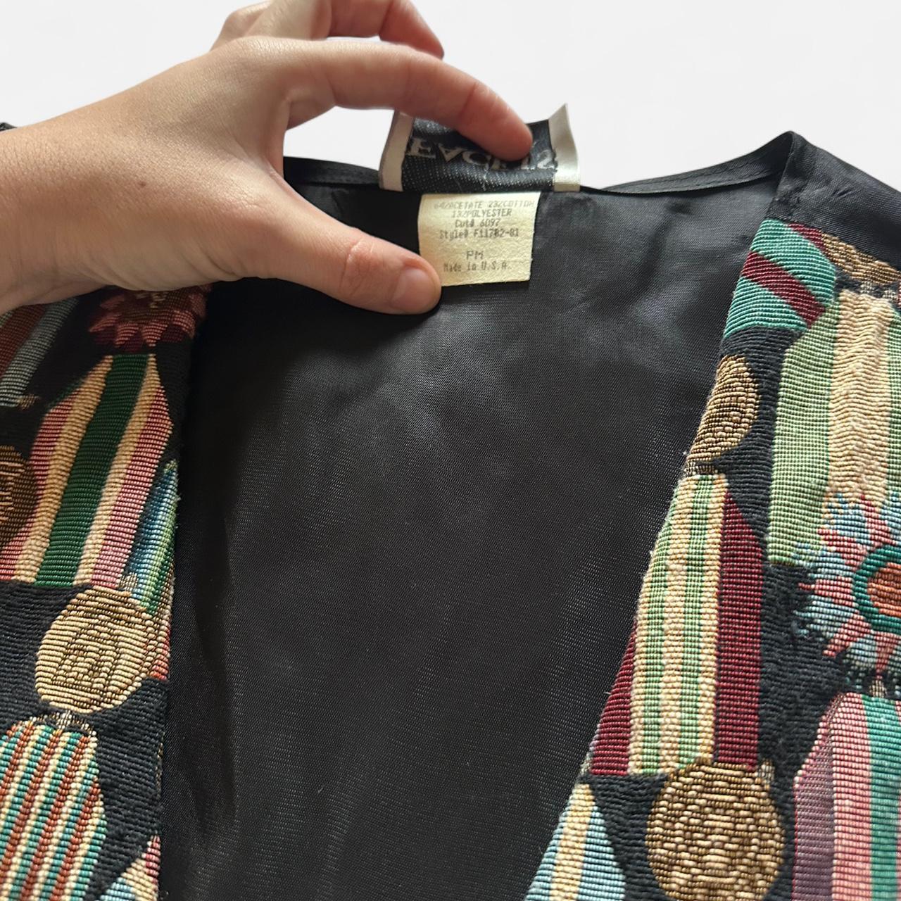 Women's Vest - Multi/Black - M – Patchwork embroi… - image 3