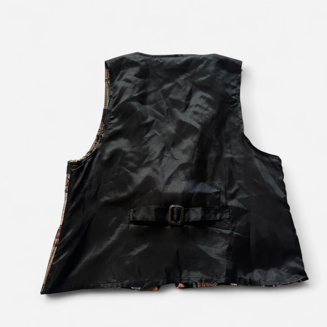 Women's Vest - Multi/Black - M – Patchwork embroi… - image 4