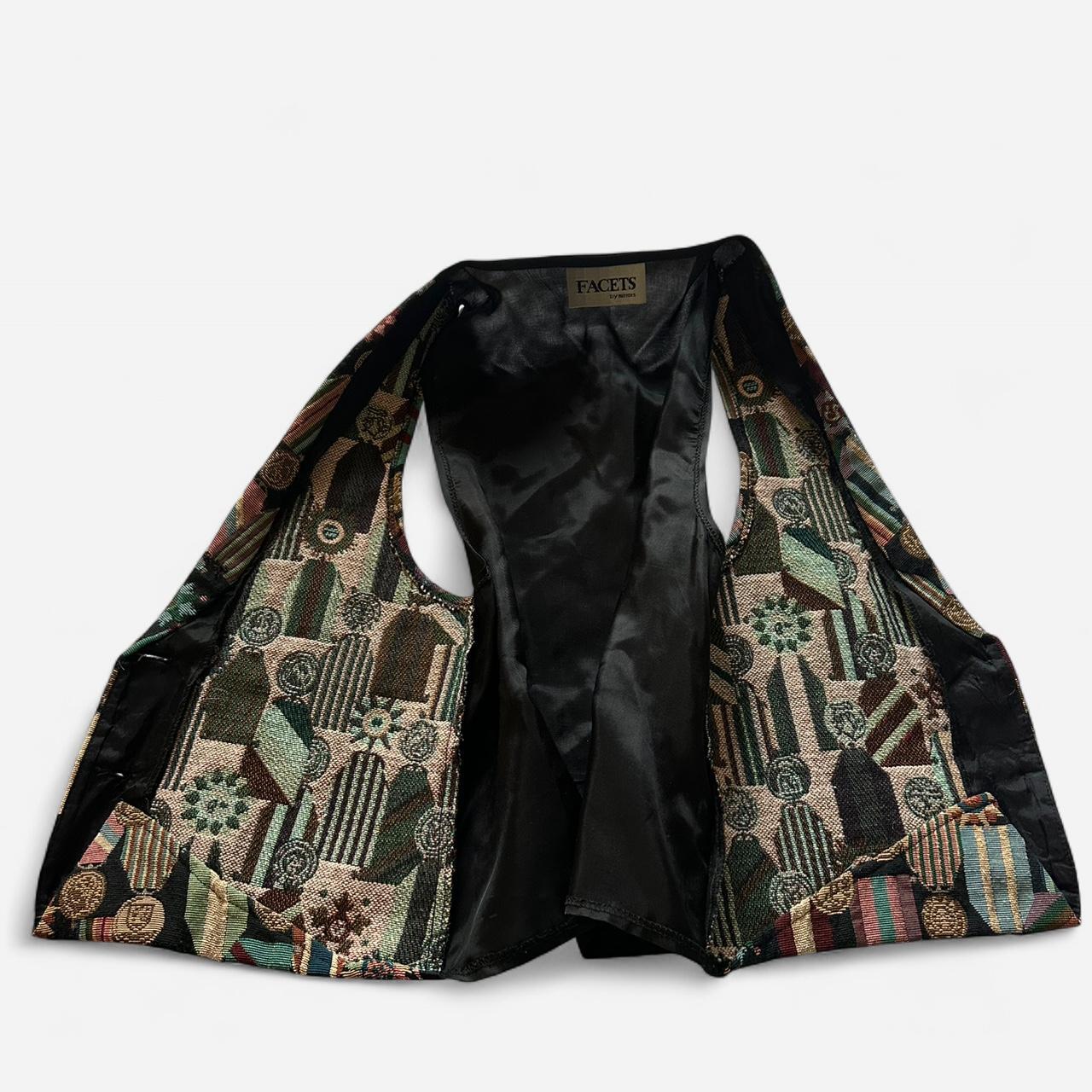 Women's Vest - Multi/Black - M – Patchwork embroi… - image 6