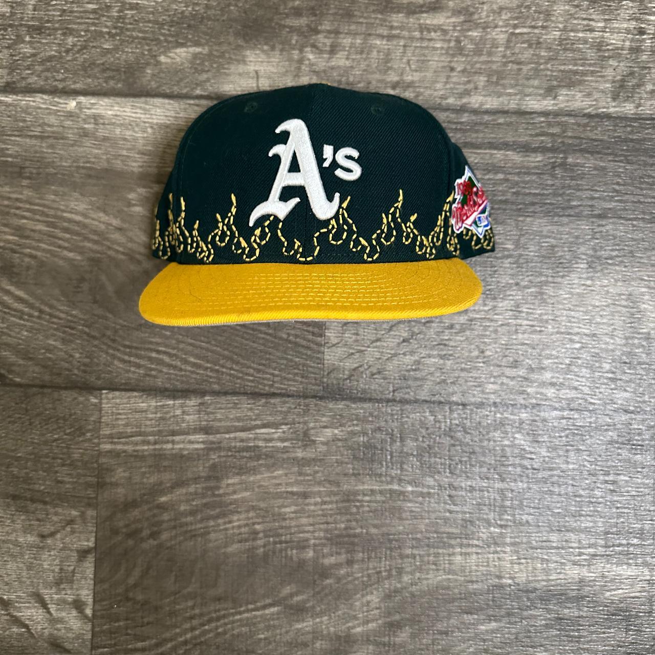 Men's Oakland Athletics New Era Green Cooperstown Collection Brush 59FIFTY  Fitted Hat