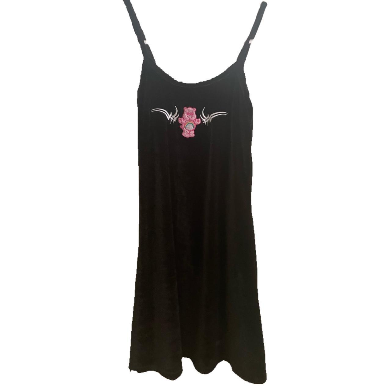 Dolls Kill Women's Black and Pink Dress Depop