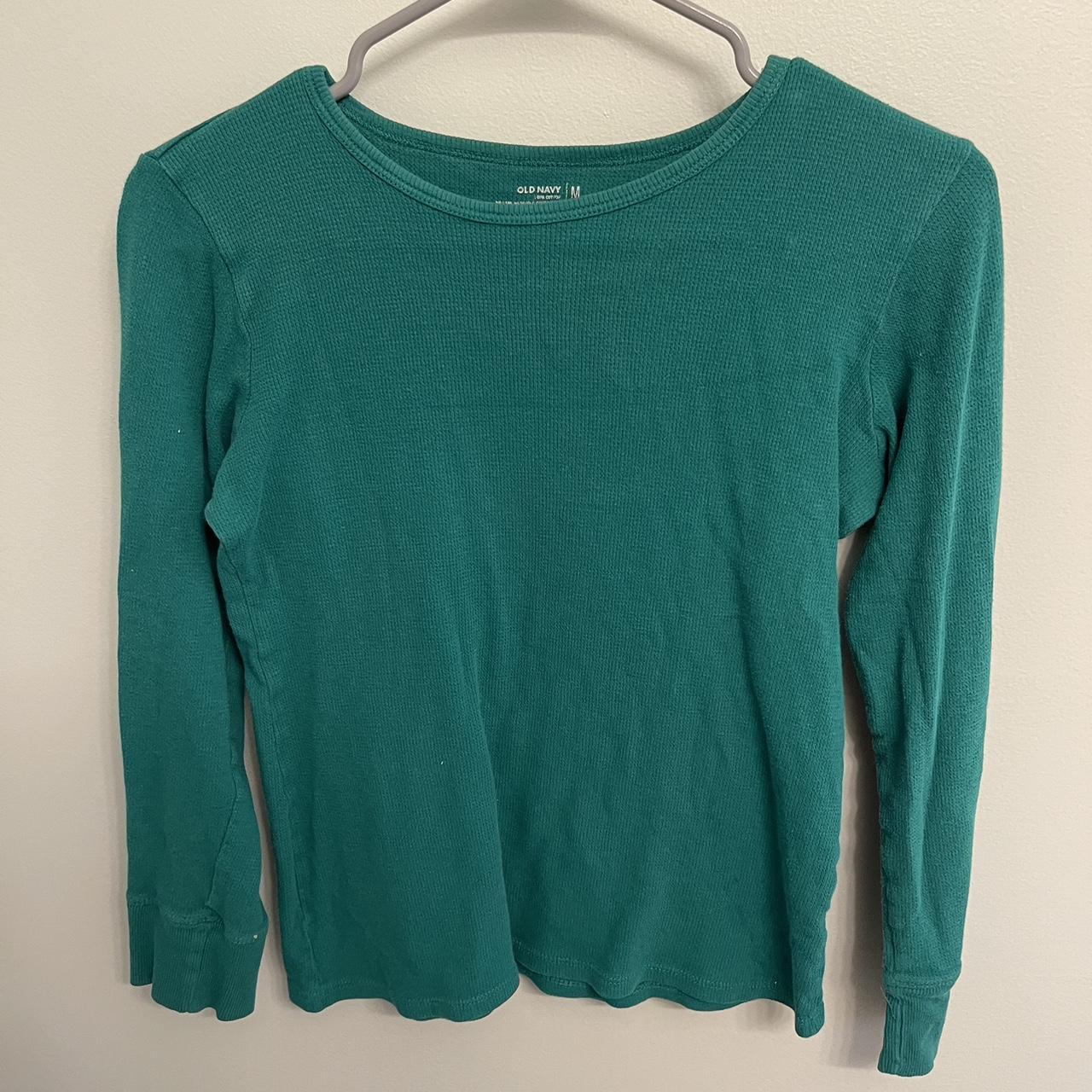 Old Navy green long sleeve Size: Medium Tag: Off - Depop