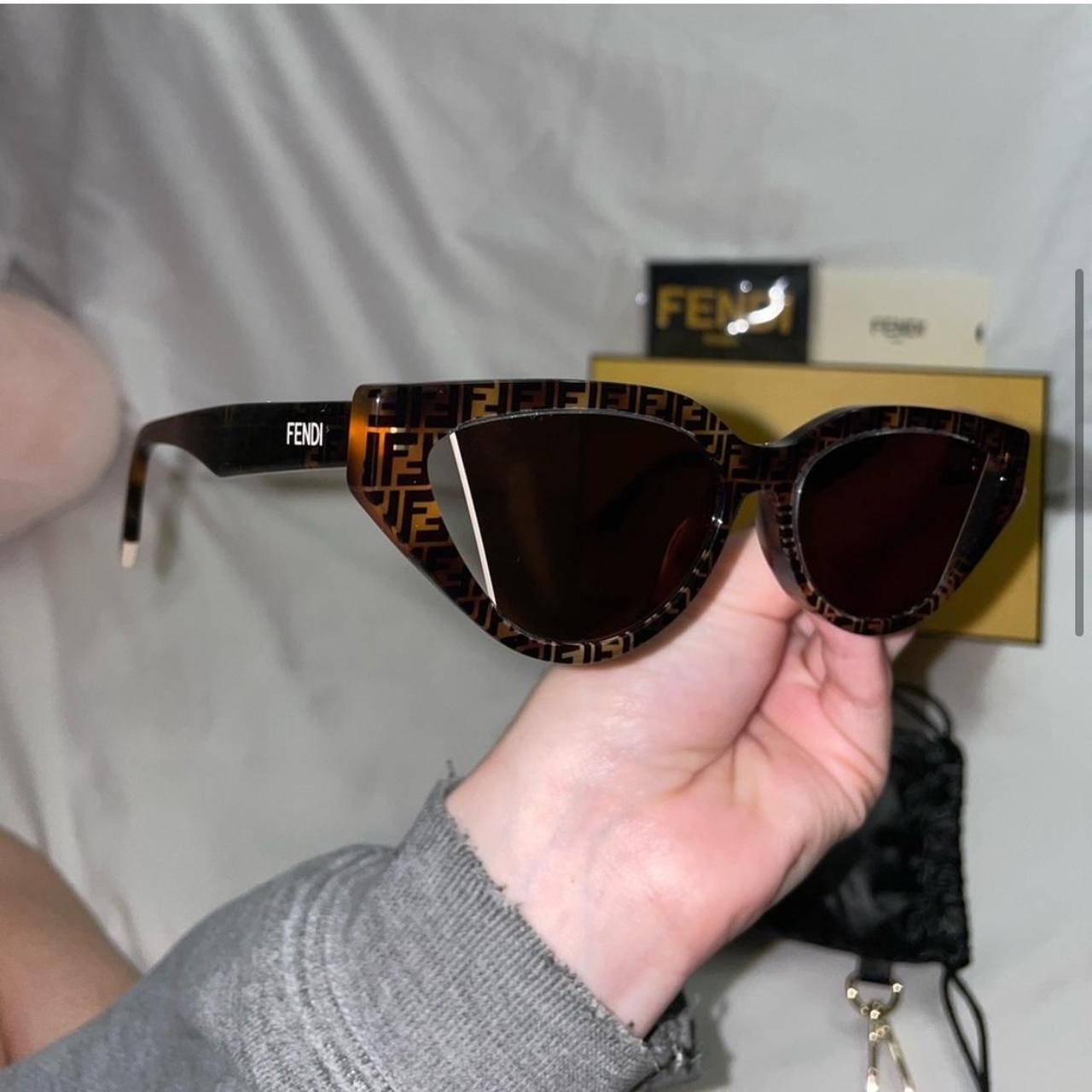 Fendi Cat Eye Sunglasses FE40009I In color 55E; | Depop