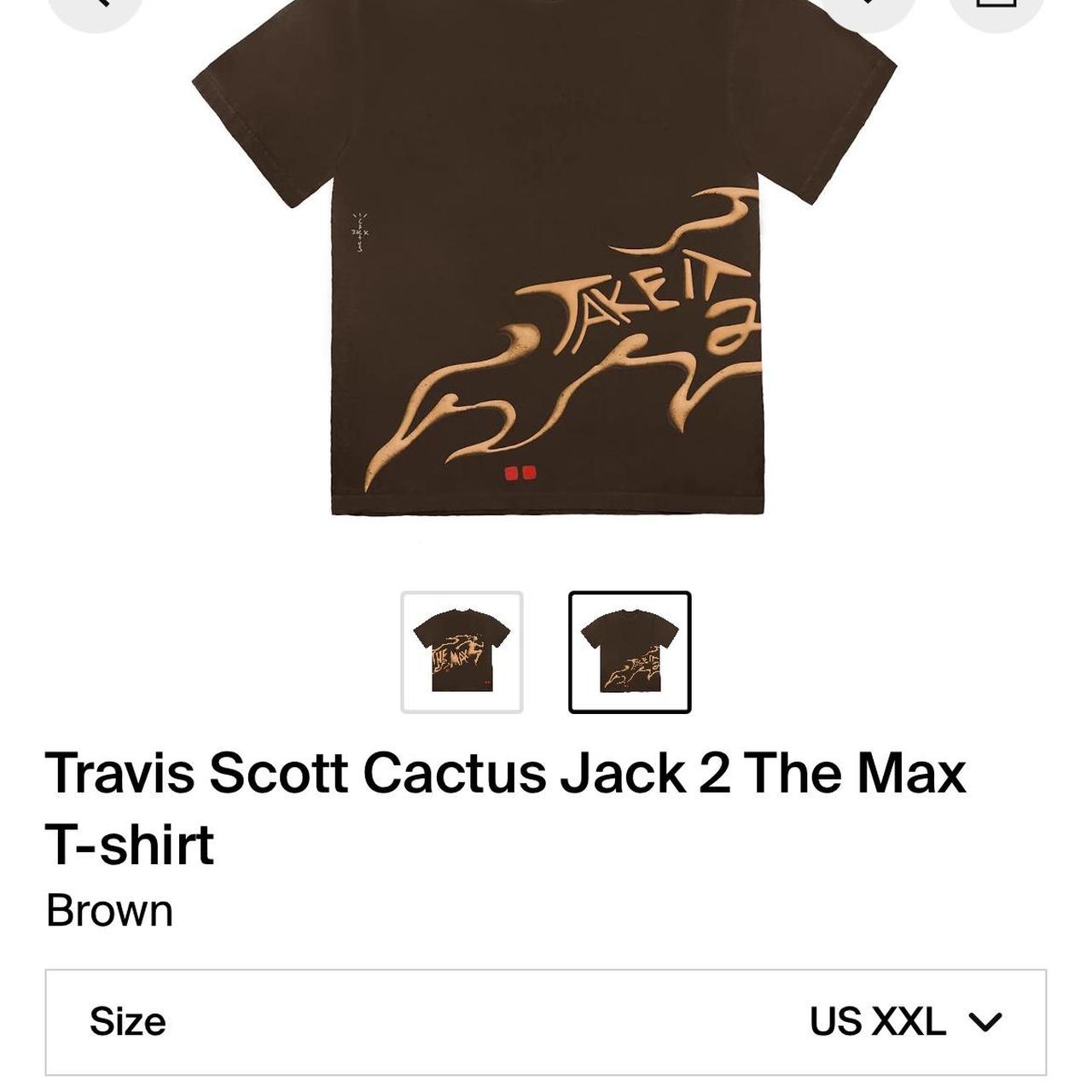 Travis Scott Cactus shops Jack Brown 2 The Max Tee Size XXL