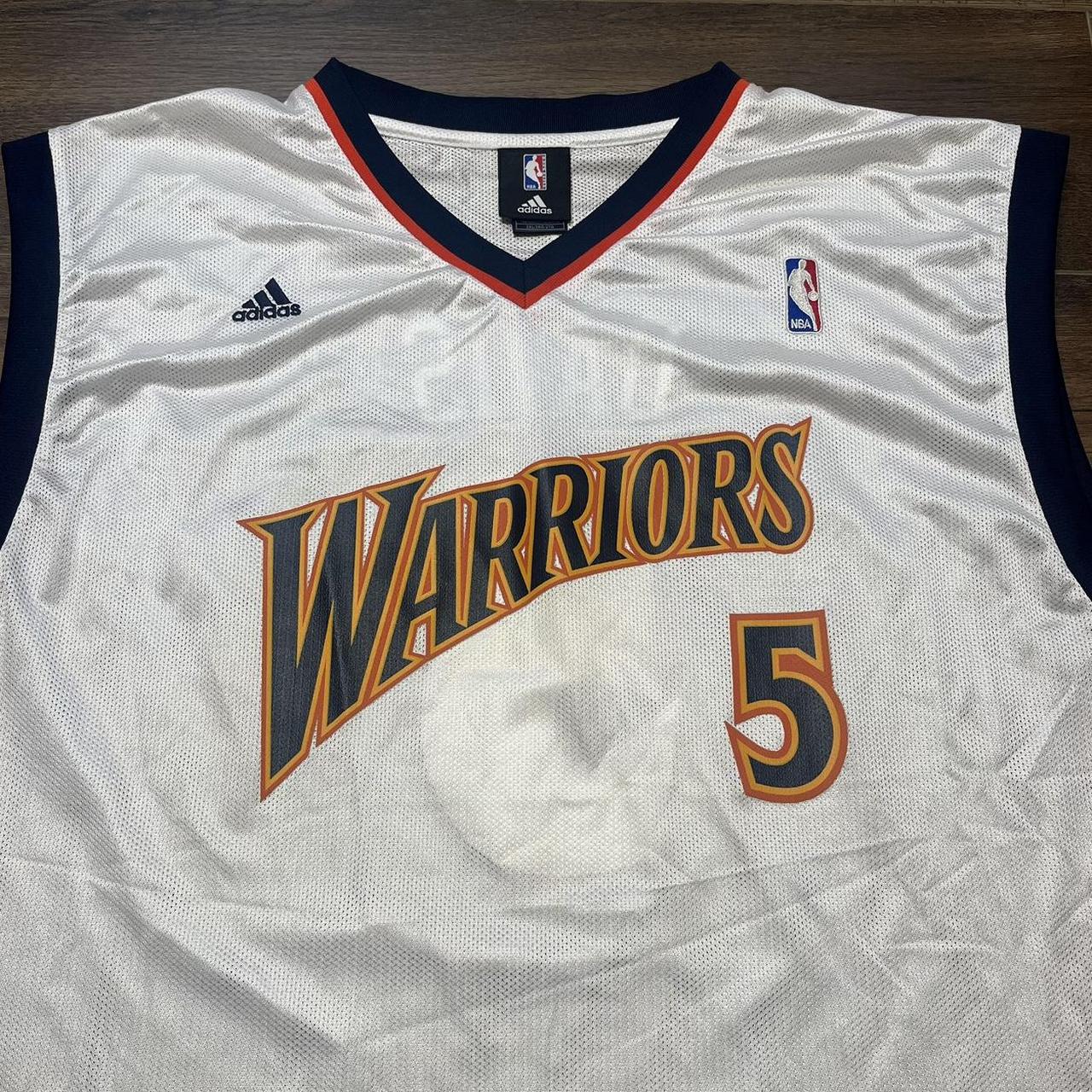 00's Baron Davis Golden State Warriors Adidas Authentic NBA Jersey Size 40  – Rare VNTG